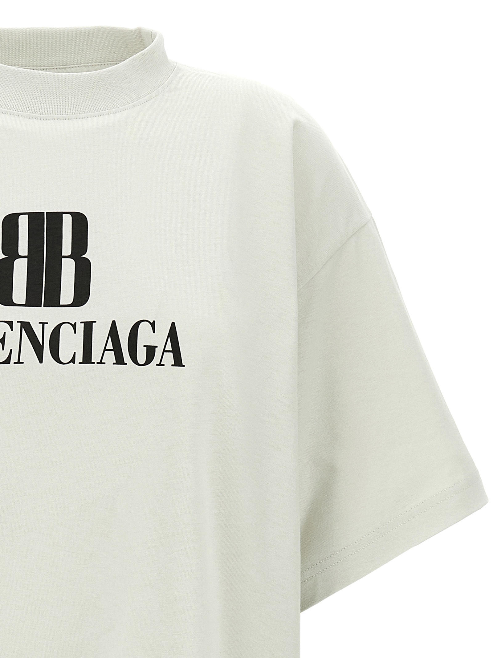 Tシャツ・カットソー BALENCIAGA FW25 Cropped logo t-shirt (818431TSVU4 9012) Cropped logo t-shirt (Balenciaga/Tシャツ・カットソー