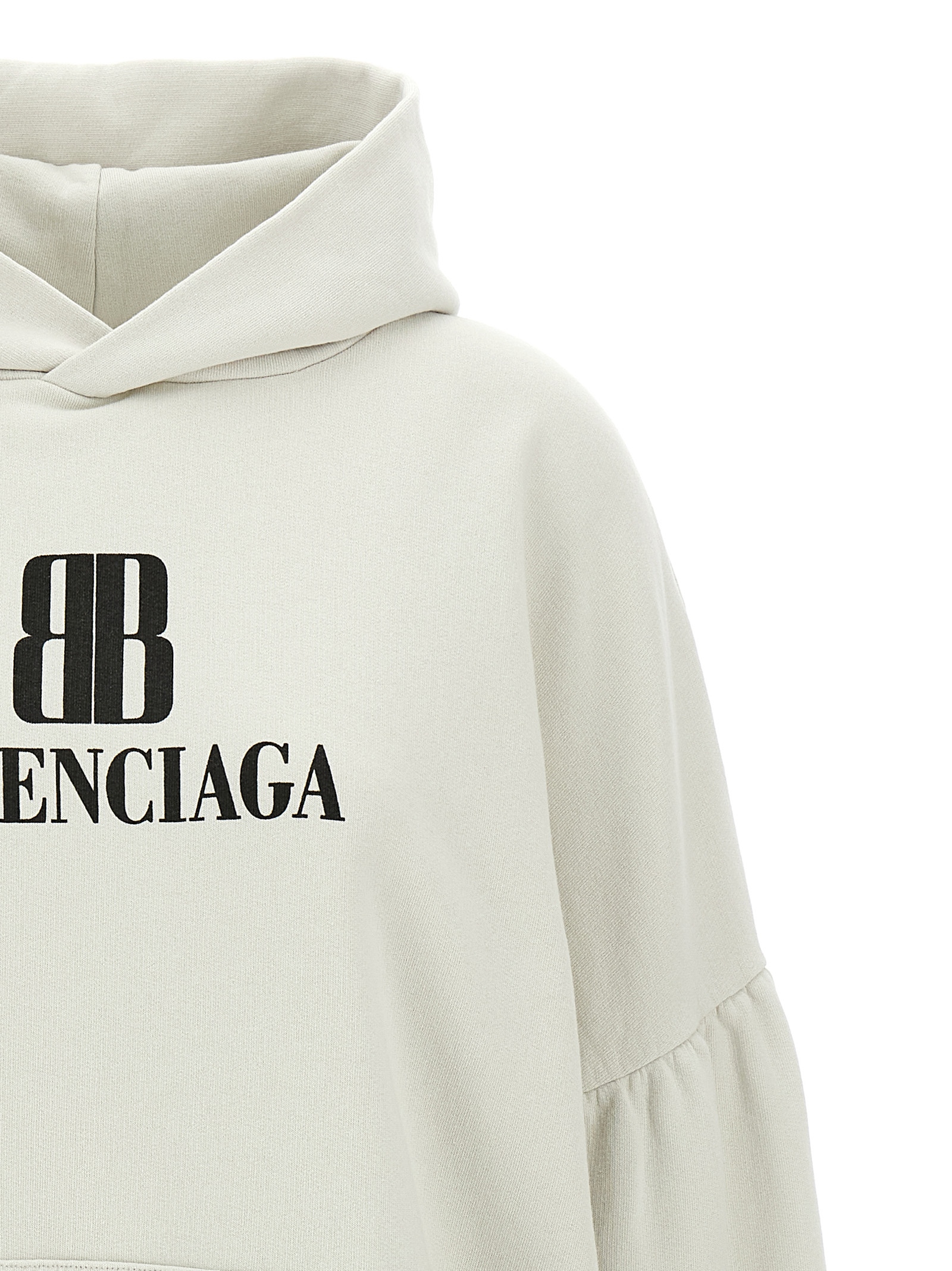 Cropped logo hoodie 818433TSVO39012 (Balenciaga / スウェット・フーディー ) | Balenciaga (バレンシアガ)(2)