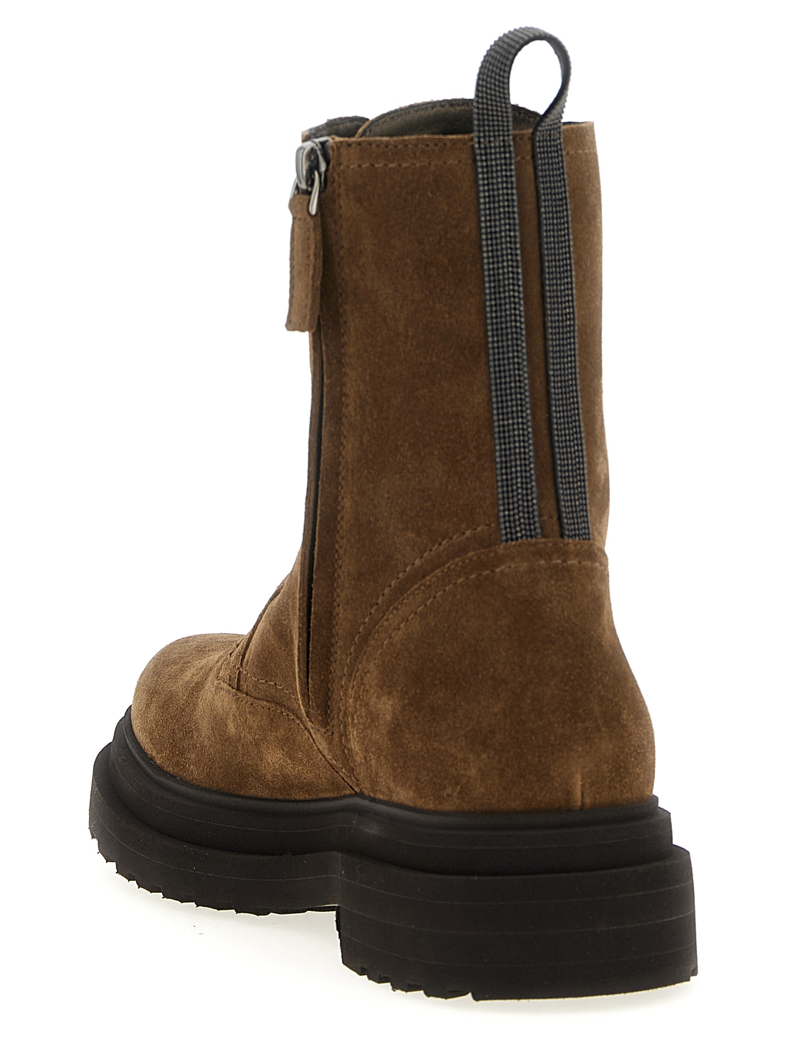 Suede combat boots Monile (Brunello Cucinelli/ブーツ