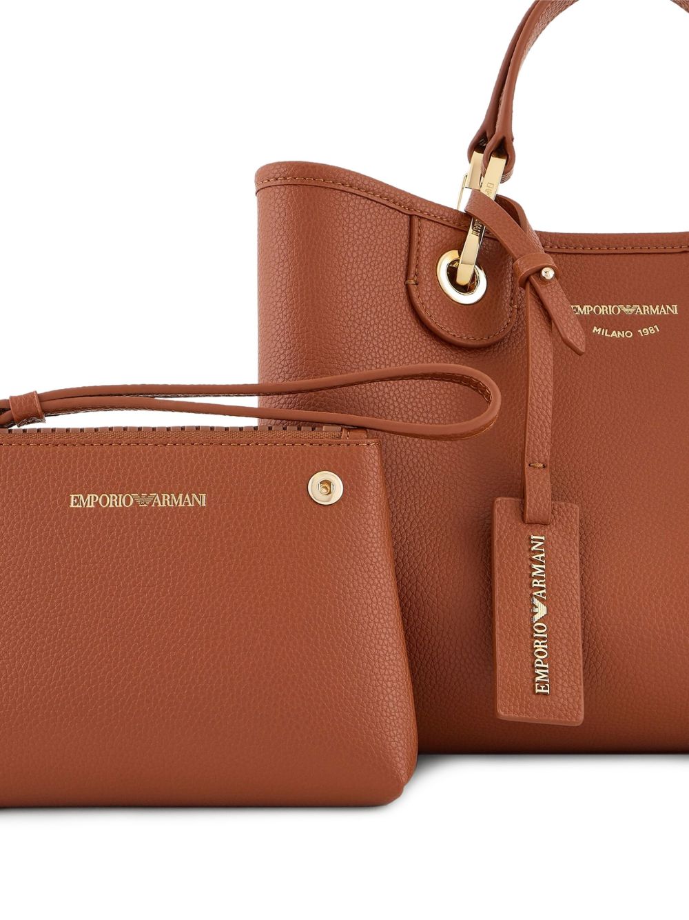 Emporio Armani Bags.. Leather Brown EW000361AF12103M6030 (EMPORIO ARMANI / トートバッグ ) | EMPORIO ARMANI (エンポリオ アルマーニ)(1)