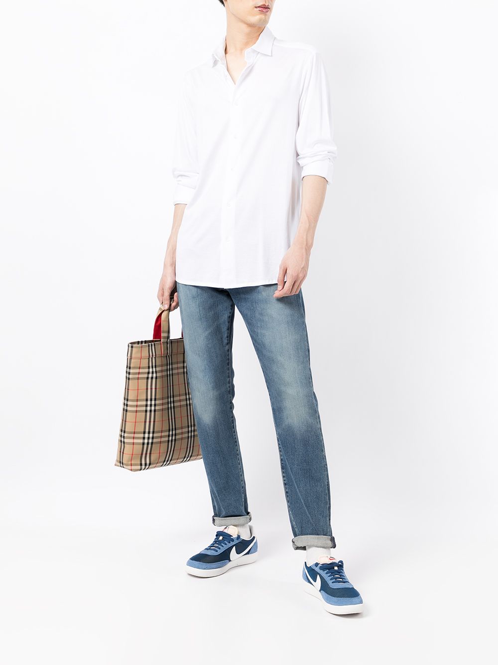 Emporio Armani Shirts White 8N1CG11JUVZ0100 (EMPORIO ARMANI / シャツ・ブラウス ) | EMPORIO ARMANI (エンポリオ アルマーニ)(2)