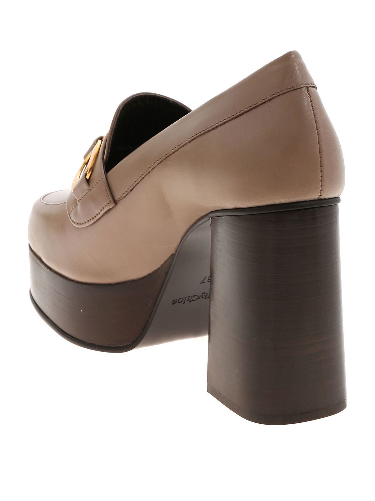 Belle Gacu pumps in brown SB35034A535 (See By Chloé / パンプス・ハイヒール ) | See By Chloé (シーバイクロエ)(2)