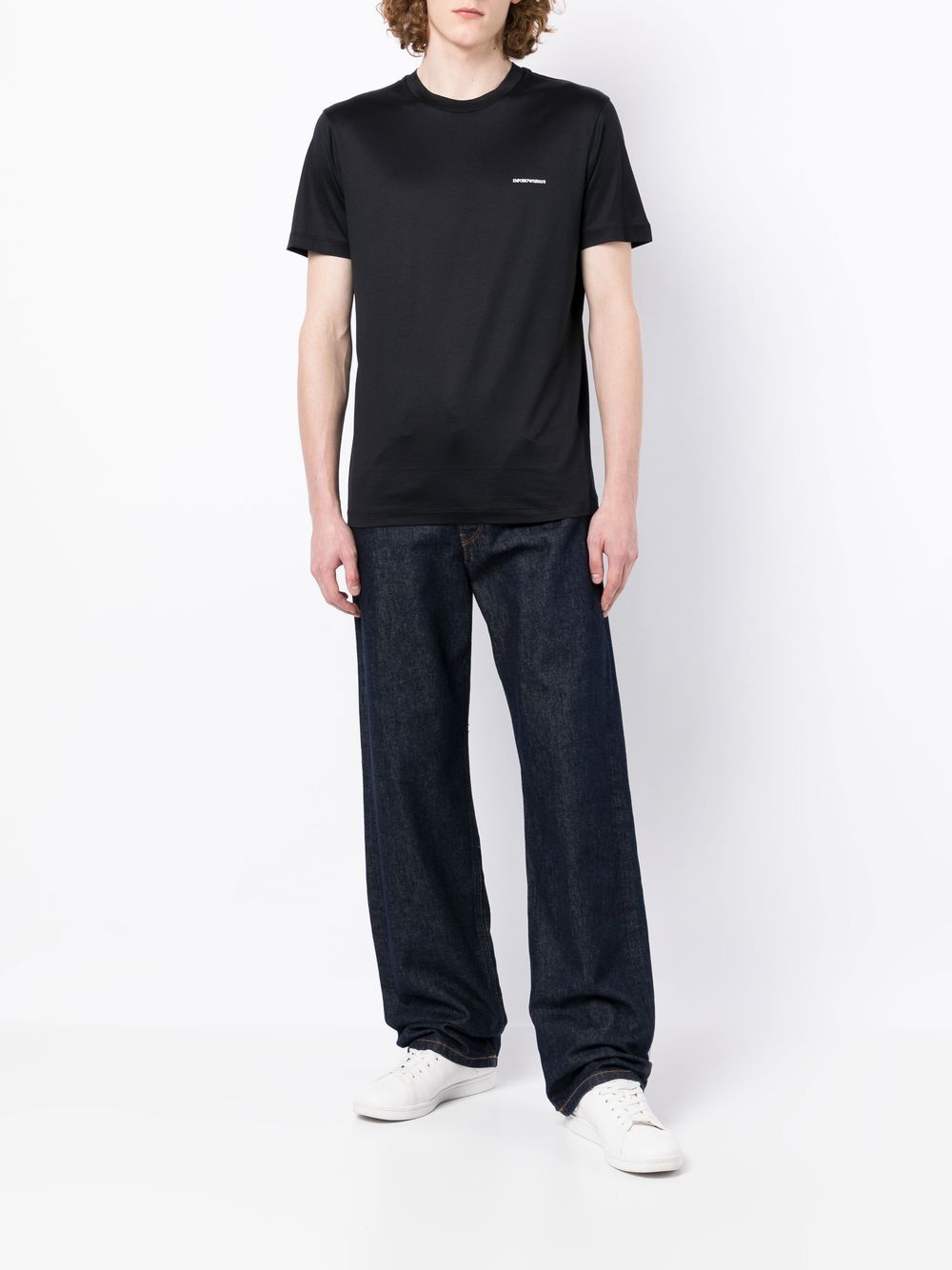 Emporio Armani T-shirts and Polos Blue 8N1TD81JUVZ0920 (EMPORIO ARMANI / Tシャツ・カットソー ) | EMPORIO ARMANI (エンポリオ アルマーニ)(3)