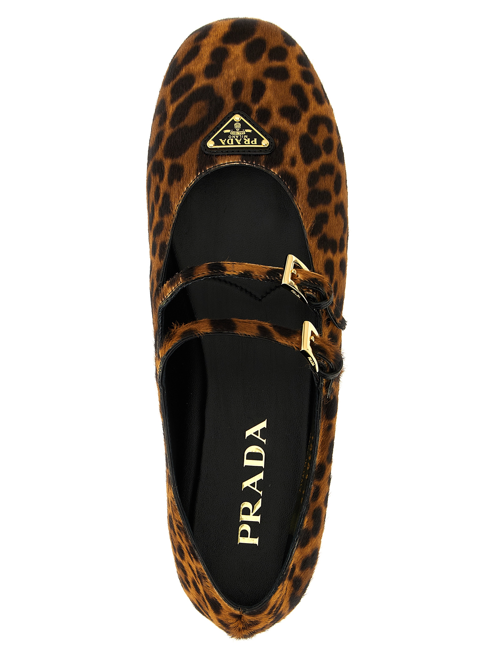 Prada 1F794NFD005L8HF0151 関税送料込 Double strap ballet flats 1F794NFD005L8HF0151（フラット