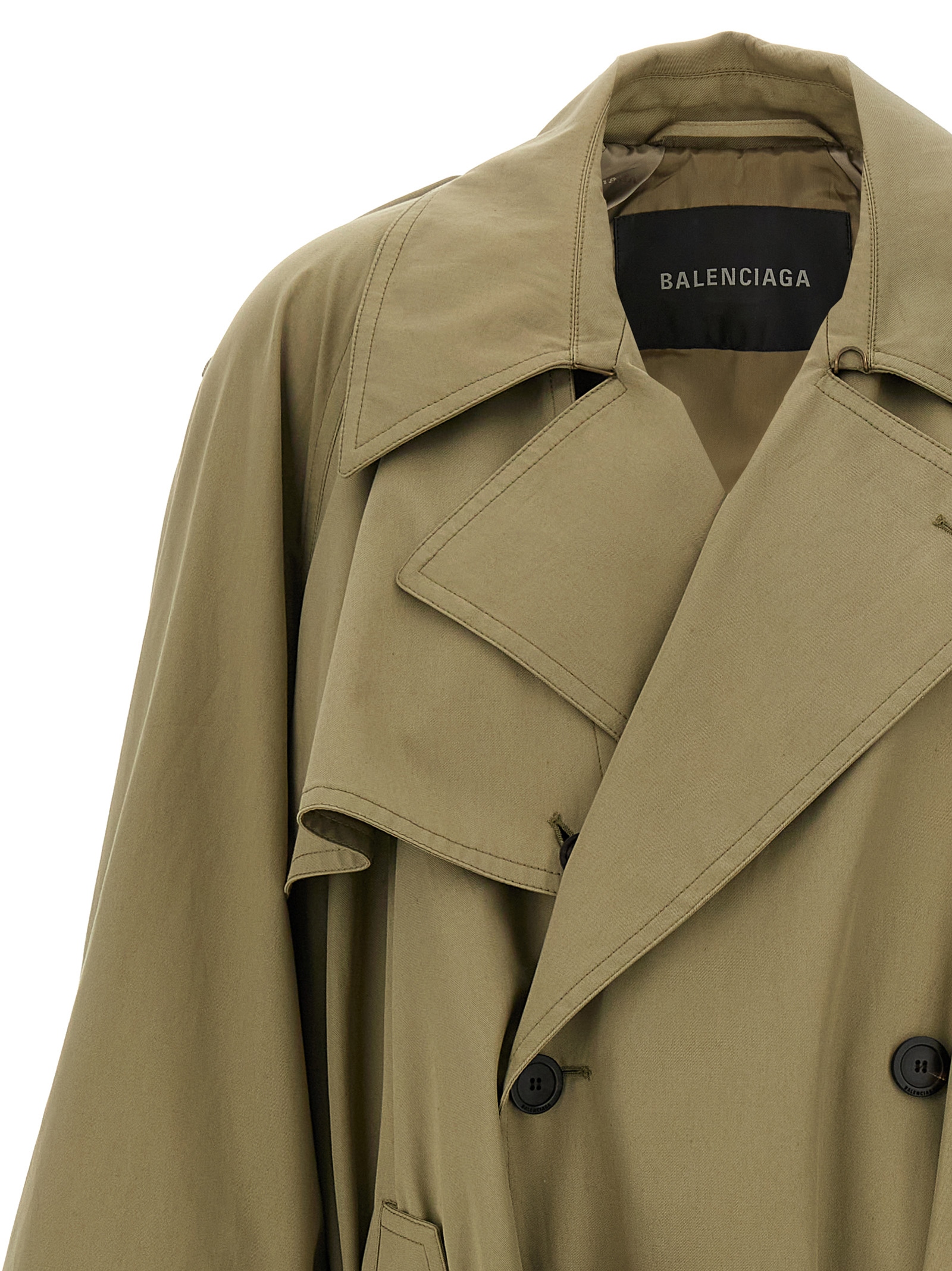 コート BALENCIAGA 'Draped Neck' trench coat (839117TSP13 9772) Draped Neck' trench coat 839117TSP139772（コート