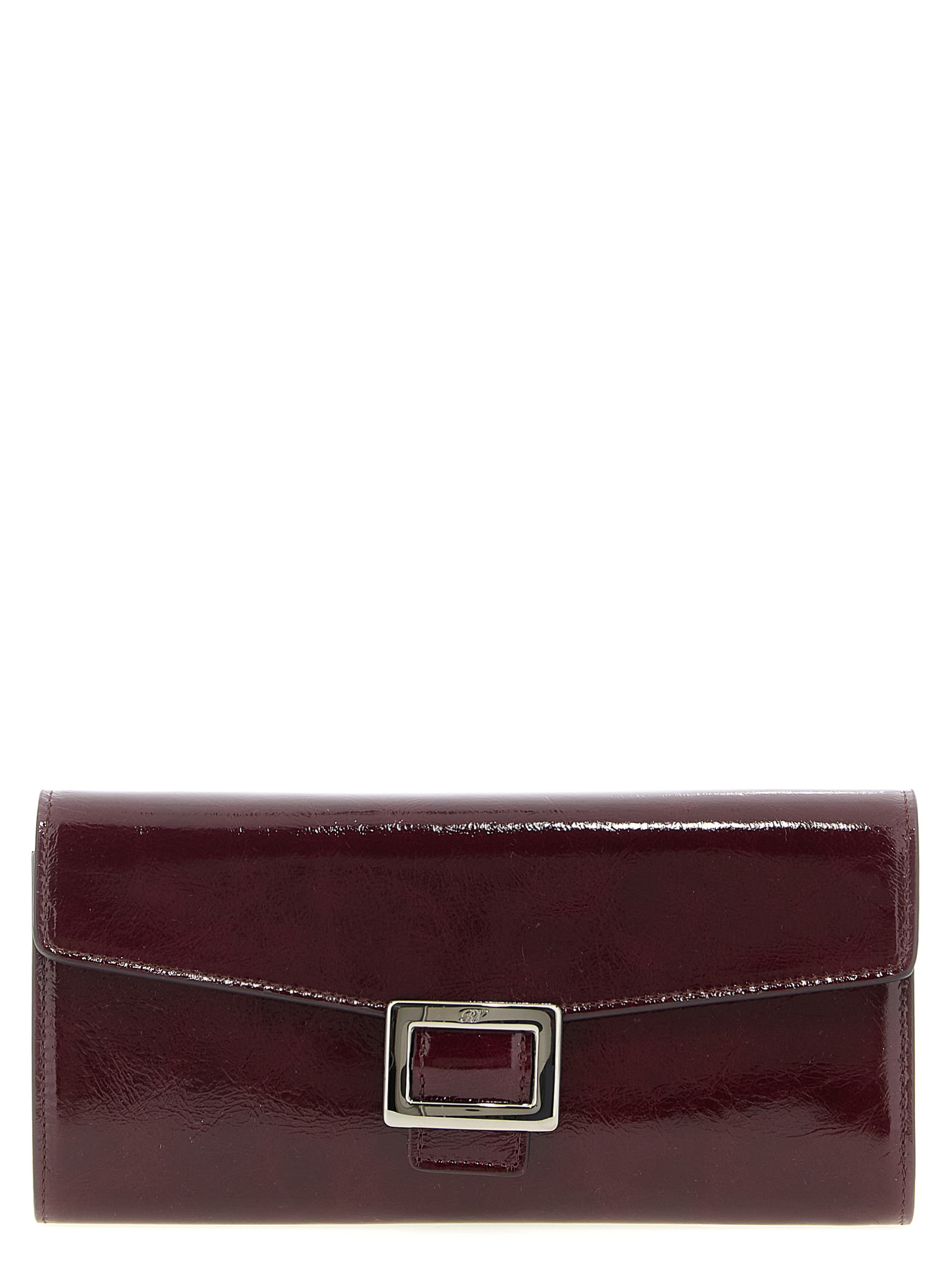 ショルダーバッグ・ポシェット Roger Vivier Belle Vivier Wallet With Chain Belle Vivier Wallet on chain in patent leather Burgundy
