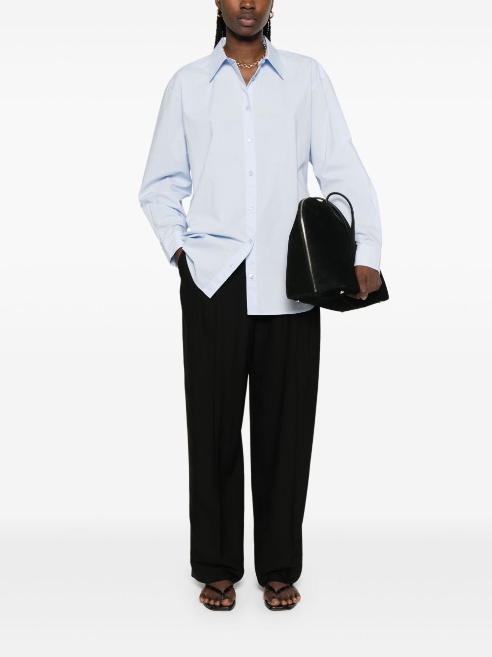 TOTEME PRE Shirts Clear Blue 252WRT0480FB0415206 (TOTEME / シャツ・ブラウス ) | TOTEME (トーテム)(4)