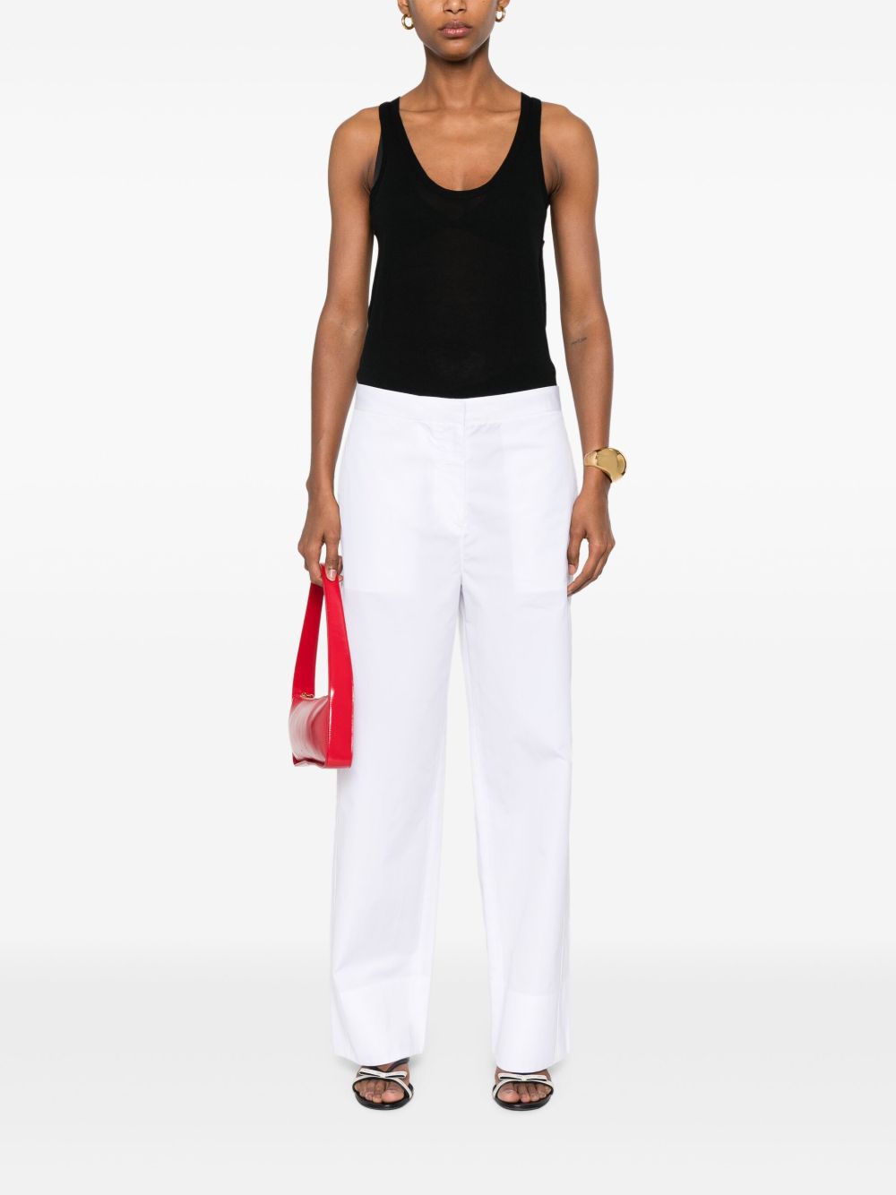 TOTEME PRE Trousers White 253WRB0295FB0226047 (TOTEME / パンツ ) | TOTEME (トーテム)(4)