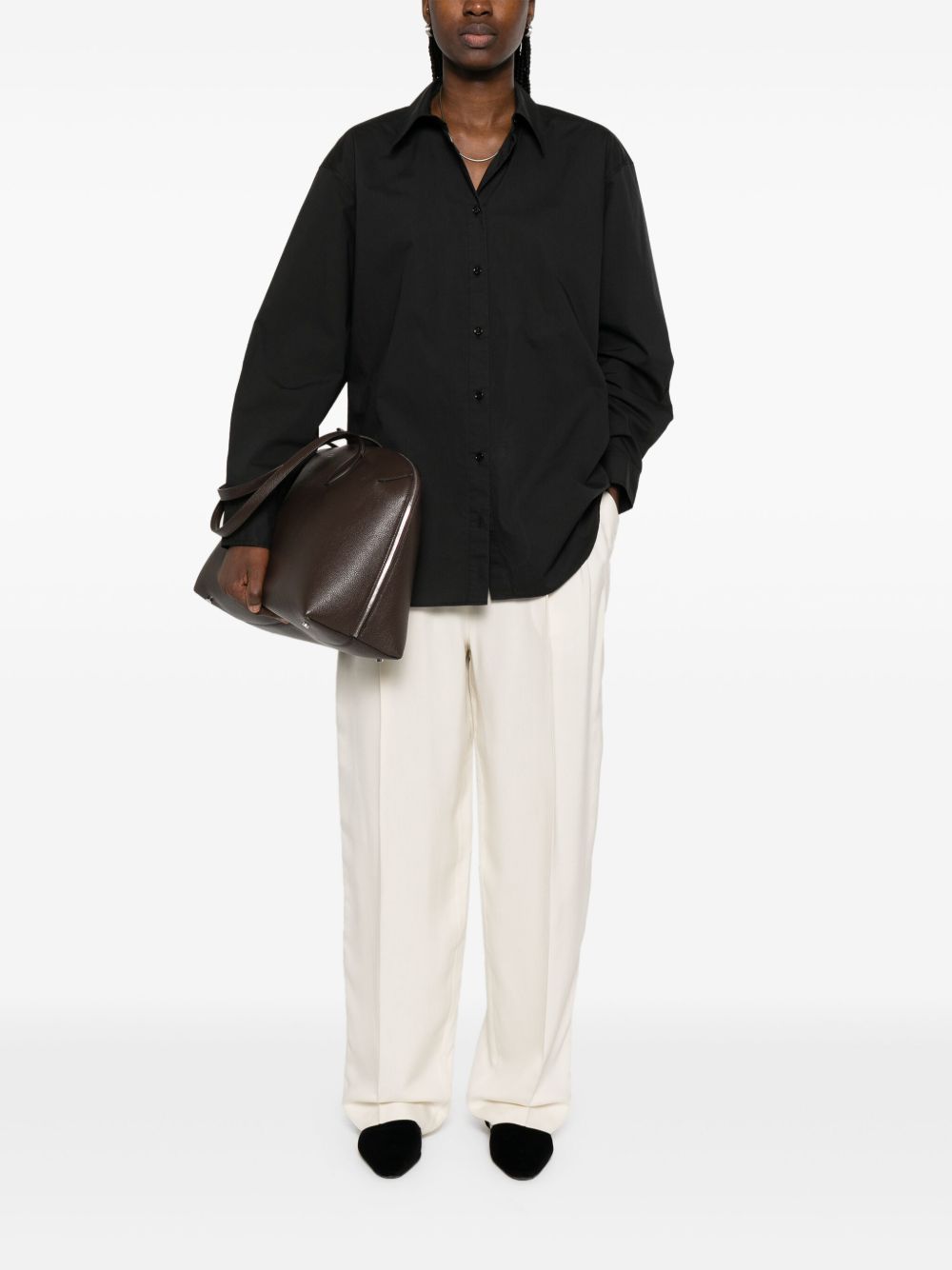 TOTEME PRE Shirts Black 252WRT0480FB0415263 (TOTEME / シャツ・ブラウス ) | TOTEME (トーテム)(4)