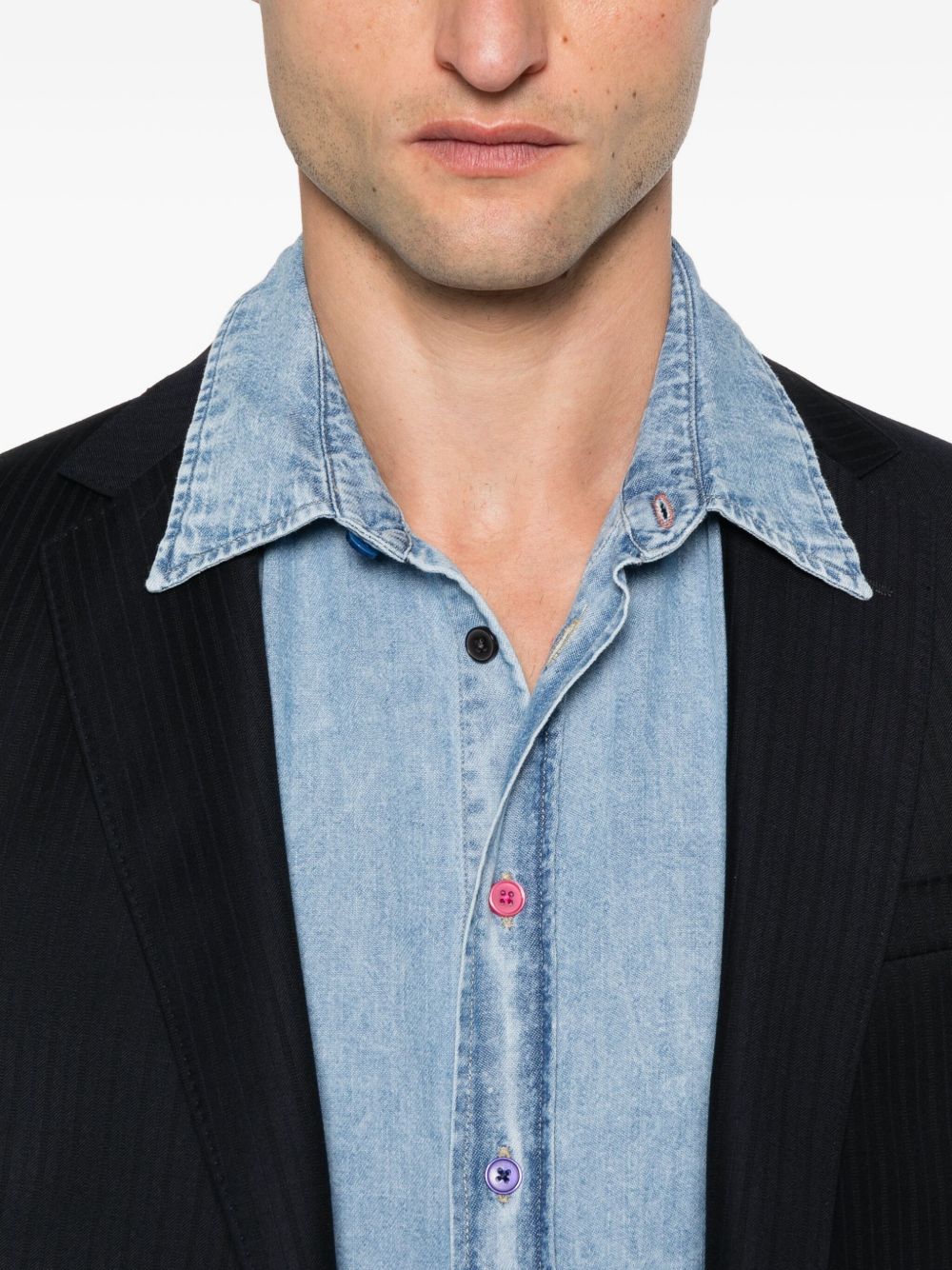 PS By Paul Smith Shirts Clear Blue M2R612PT22096LT (PS Paul Smith / シャツ・ブラウス ) | PS Paul Smith (ピーエス ポール・スミス)(3)