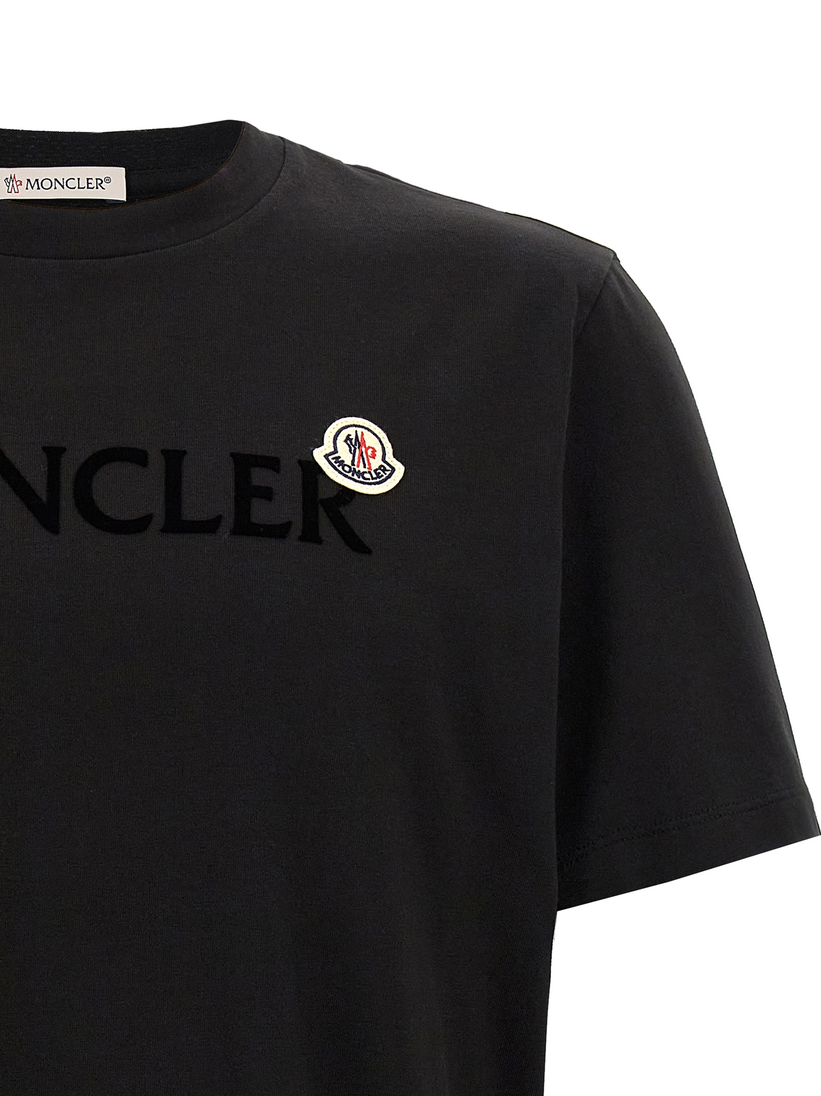 Flocked logo T-shirt K20918C000368390T999 (Moncler / Tシャツ・カットソー ) | Moncler (モンクレール)(2)