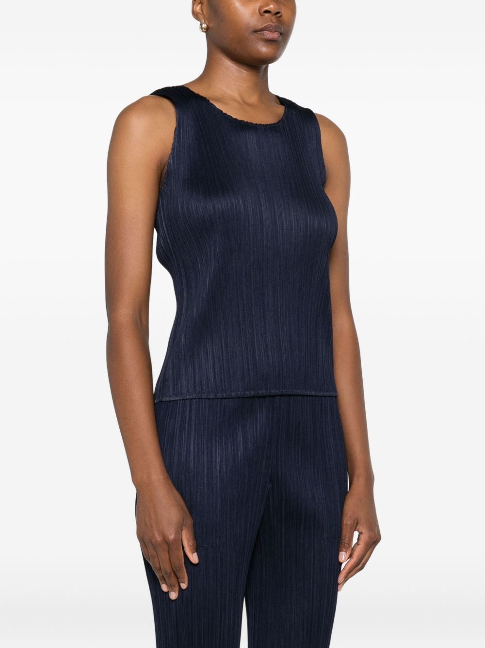 Pleats Please Top Blue PP57JK40175 (PLEATS PLEASE ISSEY MIYAKE / タンクトップ・キャミソール ) | PLEATS PLEASE ISSEY MIYAKE (プリーツ プリーズ イッセイ ミヤケ)(1)