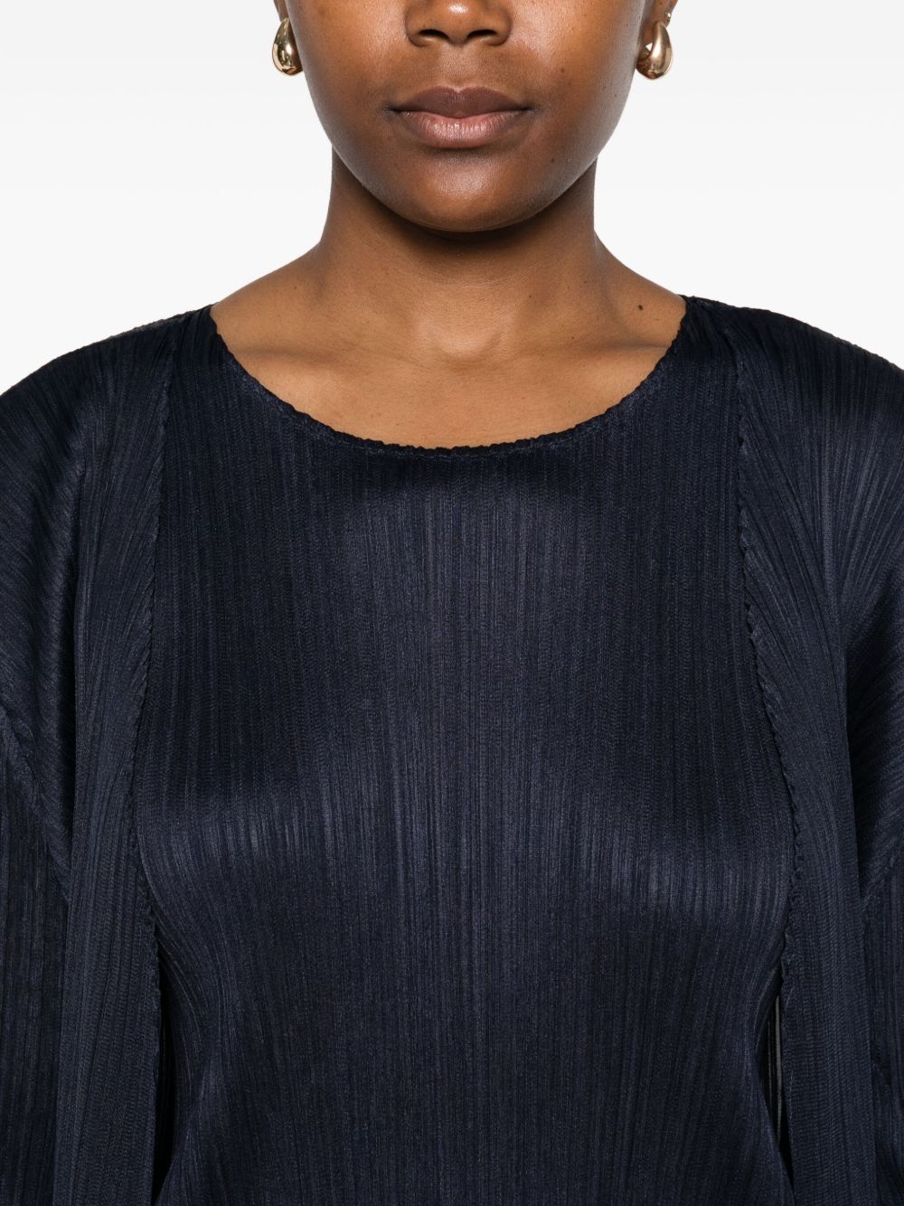 Pleats Please Top Blue PP57JK40175 (PLEATS PLEASE ISSEY MIYAKE / タンクトップ・キャミソール ) | PLEATS PLEASE ISSEY MIYAKE (プリーツ プリーズ イッセイ ミヤケ)(2)