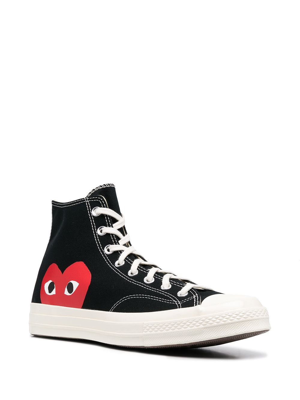 CONVERSE HALF HEART HIGH-TOP SNEAKERS P1K112BLACK (PLAY Comme Des Garçons / スニーカー ) | PLAY Comme Des Garçons (プレイ コムデギャルソン)(1)