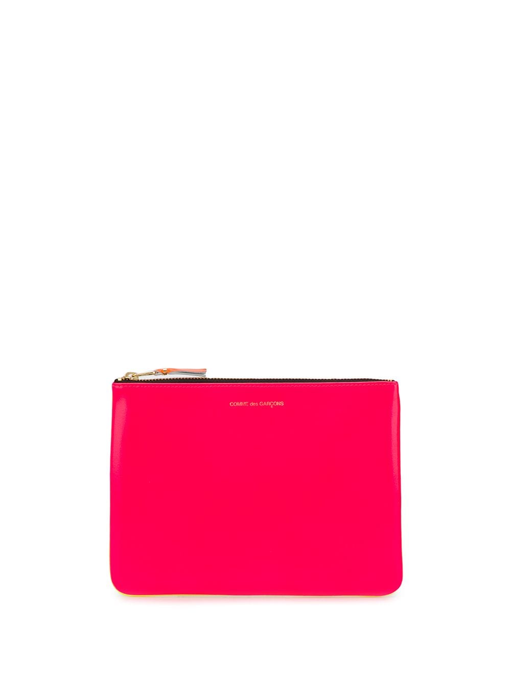 Comme Des Garcons Wallet SA5100SFPINKYELLOW 関税送料込 SUPER FLUO WALLET WITH ZIP SA5100SFPINKYELLOW(財布・カード