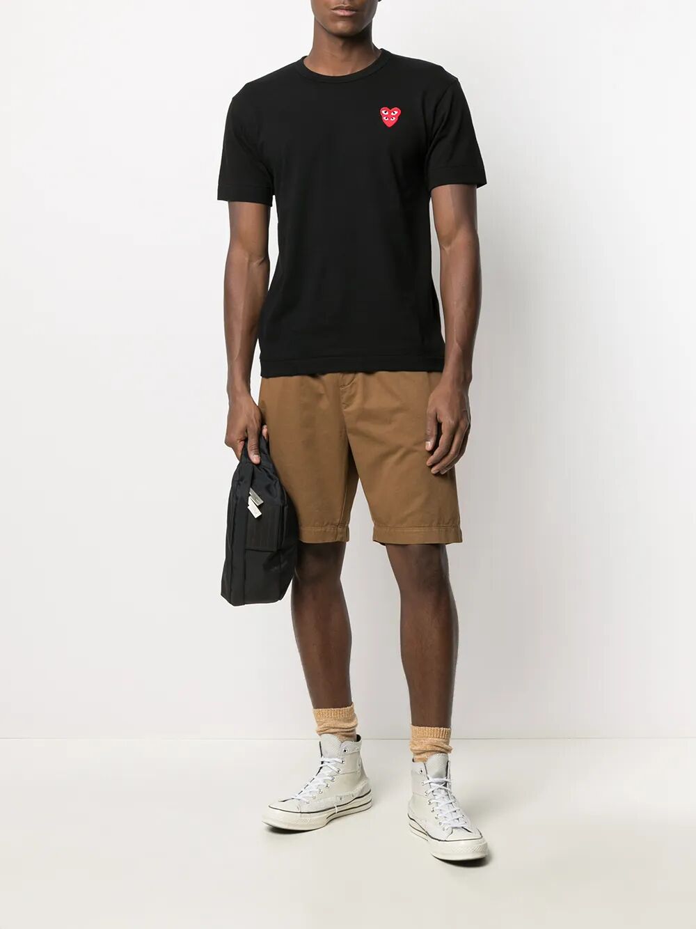 MULTI HEART COTTON T-SHIRT P1T288BLACK (PLAY Comme Des Garçons / Tシャツ・カットソー ) | PLAY Comme Des Garçons (プレイ コムデギャルソン)(1)