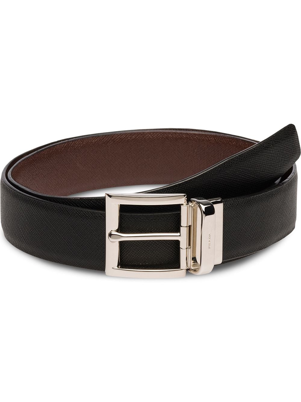 TWO-TONE SAFFIANO LEATHER REVERSIBILE BELT 2CC004053F00XF (Prada / ベルト・サスペンダー ) | Prada (プラダ)