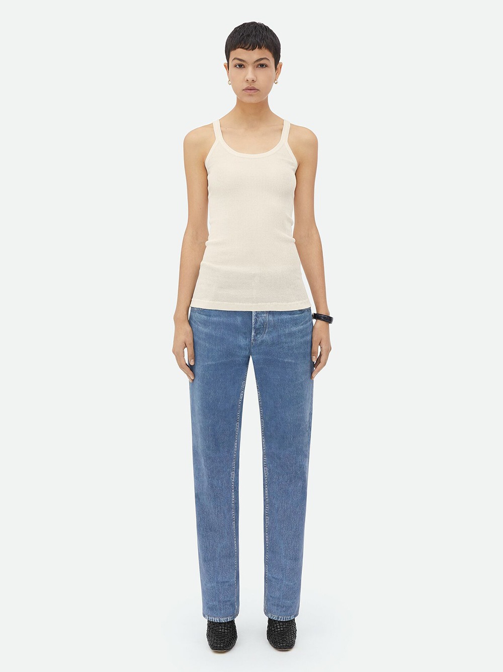 SLIM FIT LIGHT COTTON TANK TOP 740411V2R709071 (Bottega Veneta / タンクトップ・キャミソール ) | Bottega Veneta (ボッテガ・ヴェネタ)(4)