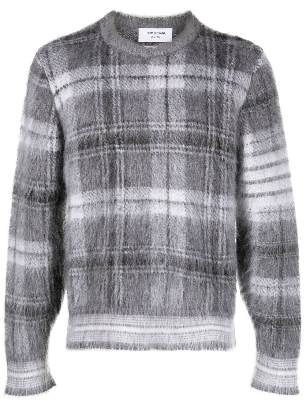 CHECK MOTIF WOOL PULLOVER MKA487FY8004035 (Thom Browne / ニット・セーター・カーディガン ) | Thom Browne (トム・ブラウン)