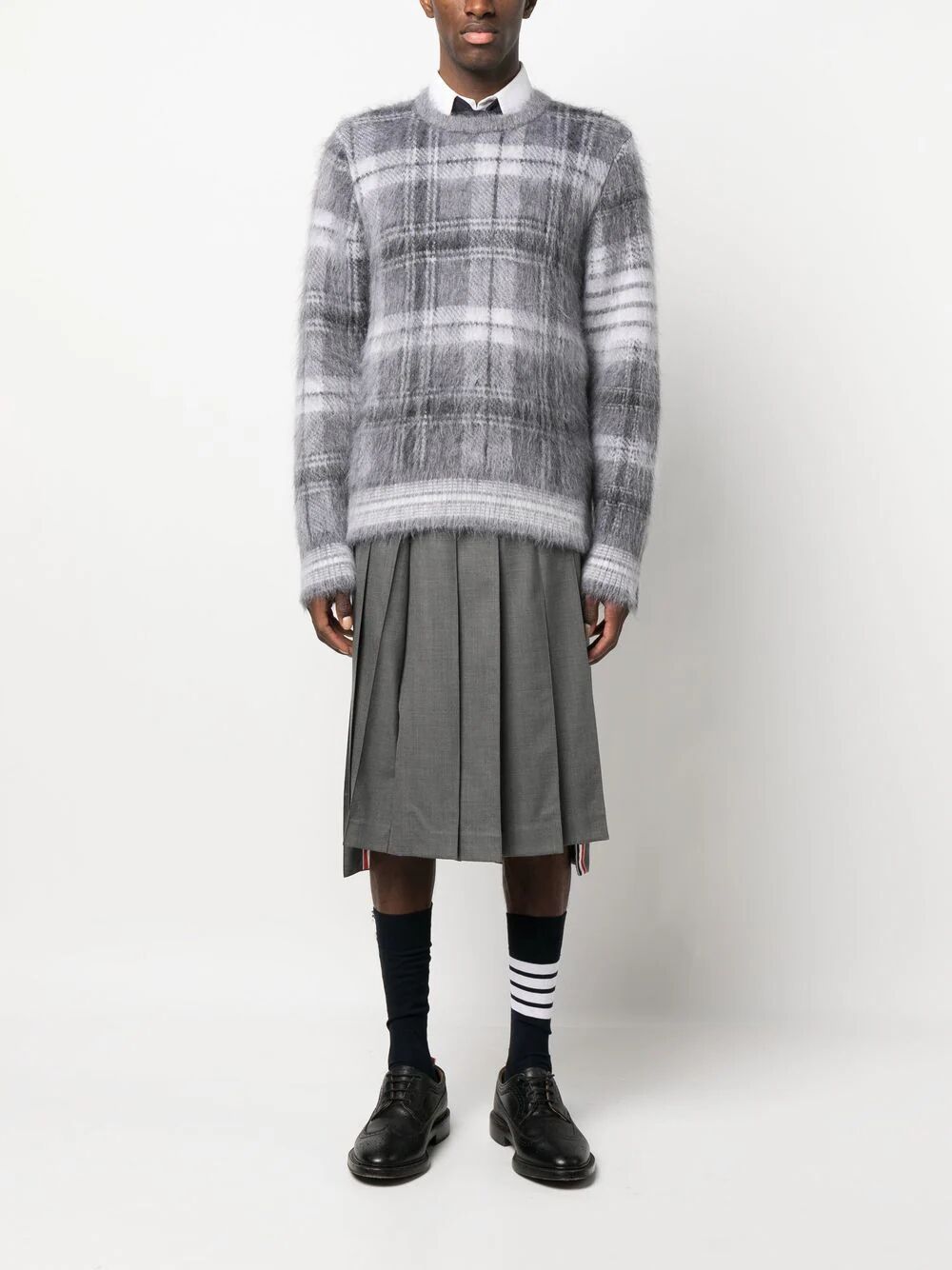 CHECK MOTIF WOOL PULLOVER MKA487FY8004035 (Thom Browne / ニット・セーター・カーディガン ) | Thom Browne (トム・ブラウン)(1)