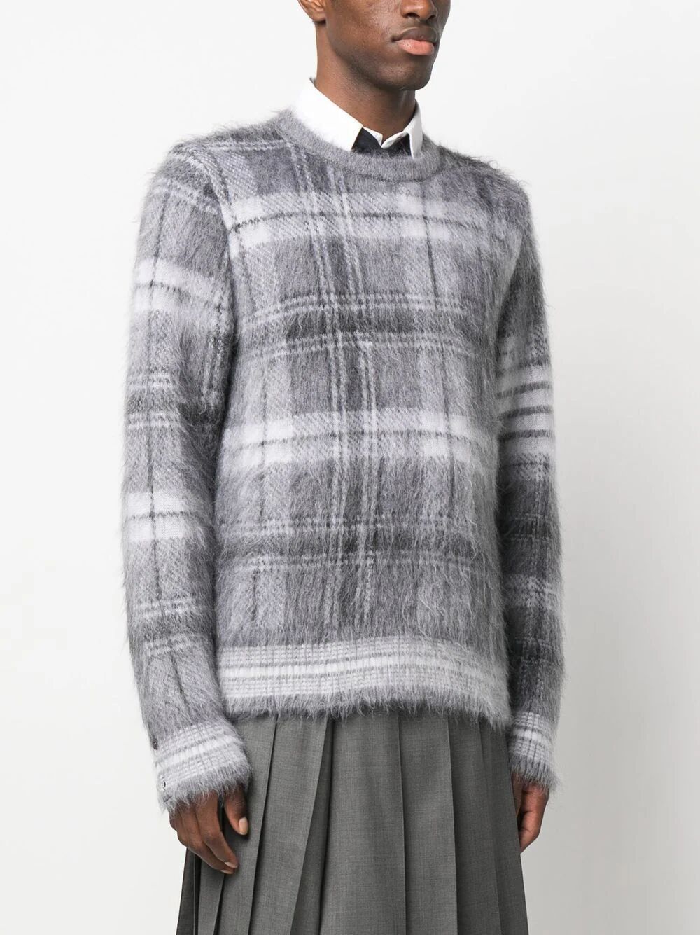 CHECK MOTIF WOOL PULLOVER MKA487FY8004035 (Thom Browne / ニット・セーター・カーディガン ) | Thom Browne (トム・ブラウン)(2)