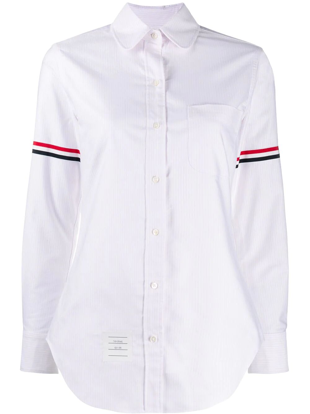 STRIPE OXFORD ARMBAND CLASSIC ROUND COLLAR SHIRT FLL019E00098680 (Thom Browne / シャツ・ブラウス ) | Thom Browne (トム・ブラウン)