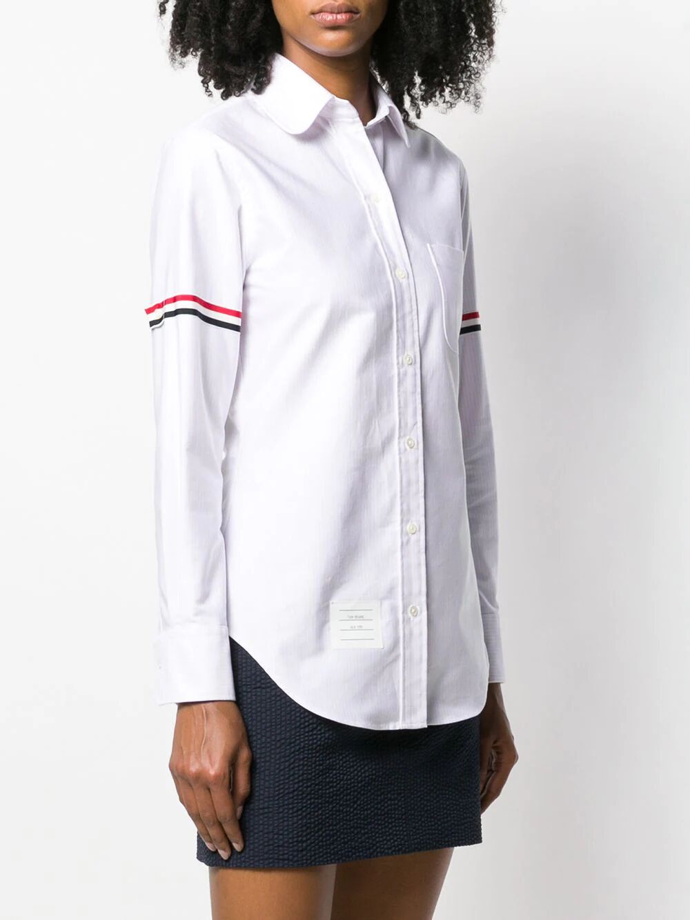 STRIPE OXFORD ARMBAND CLASSIC ROUND COLLAR SHIRT FLL019E00098680 (Thom Browne / シャツ・ブラウス ) | Thom Browne (トム・ブラウン)(4)