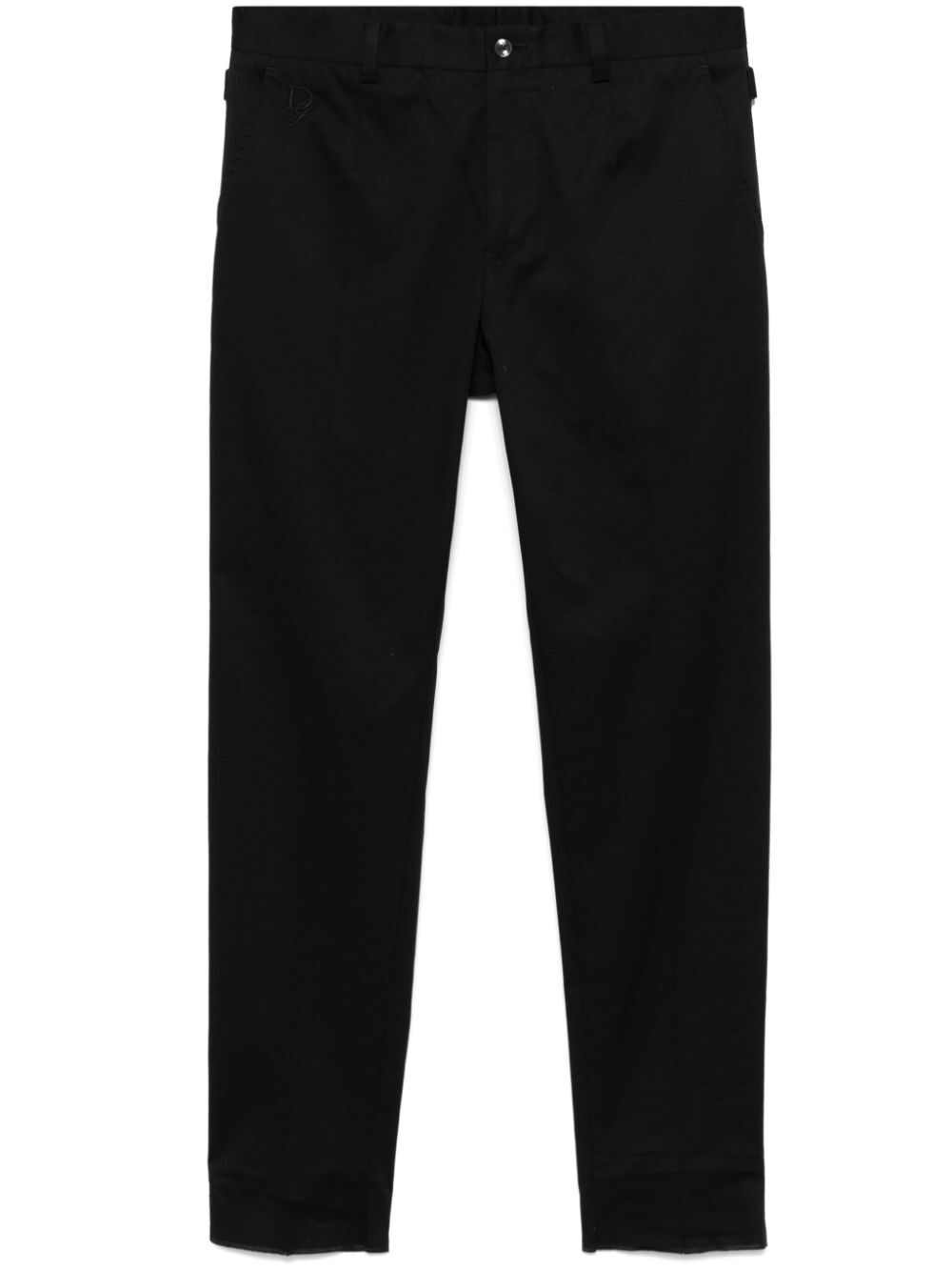 LOGO-EMBROIDERED TAPERED LEG COTTON TROUSERS GY6IEZGJ090N0000 (Dolce & Gabbana / パンツ ) | Dolce & Gabbana (ドルチェガッバーナ)