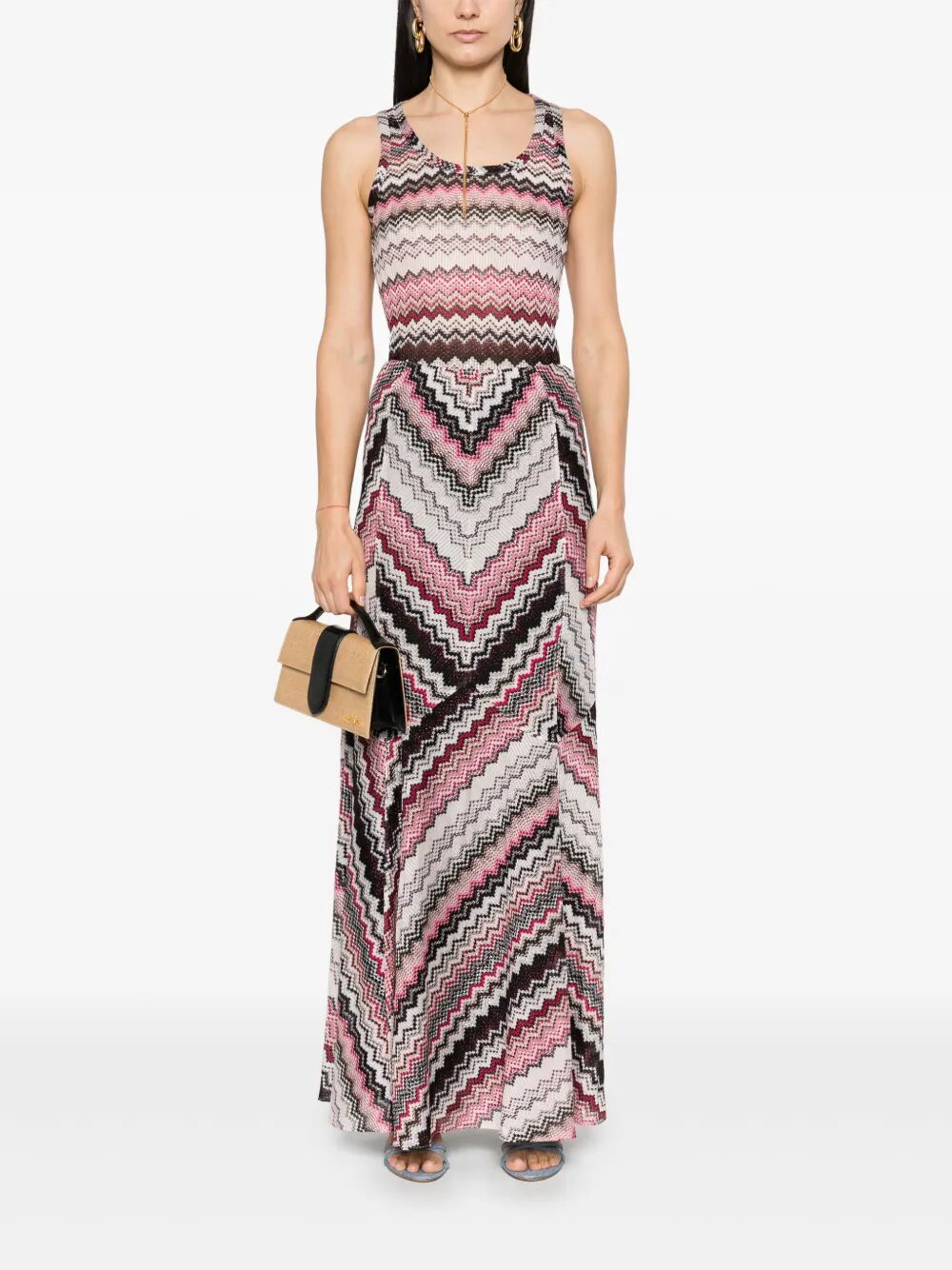 SERRATED LAMÉ ZIG-ZAG PATTERN TANK TOP DS25SK0TBR00ZVSM9KQ (MISSONI / タンクトップ・キャミソール ) | MISSONI (ミッソー二)(1)