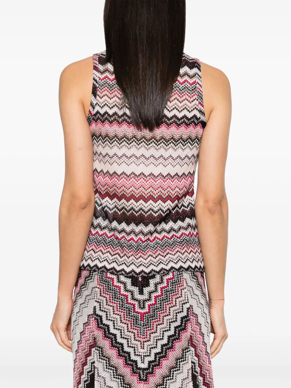 SERRATED LAMÉ ZIG-ZAG PATTERN TANK TOP DS25SK0TBR00ZVSM9KQ (MISSONI / タンクトップ・キャミソール ) | MISSONI (ミッソー二)(3)