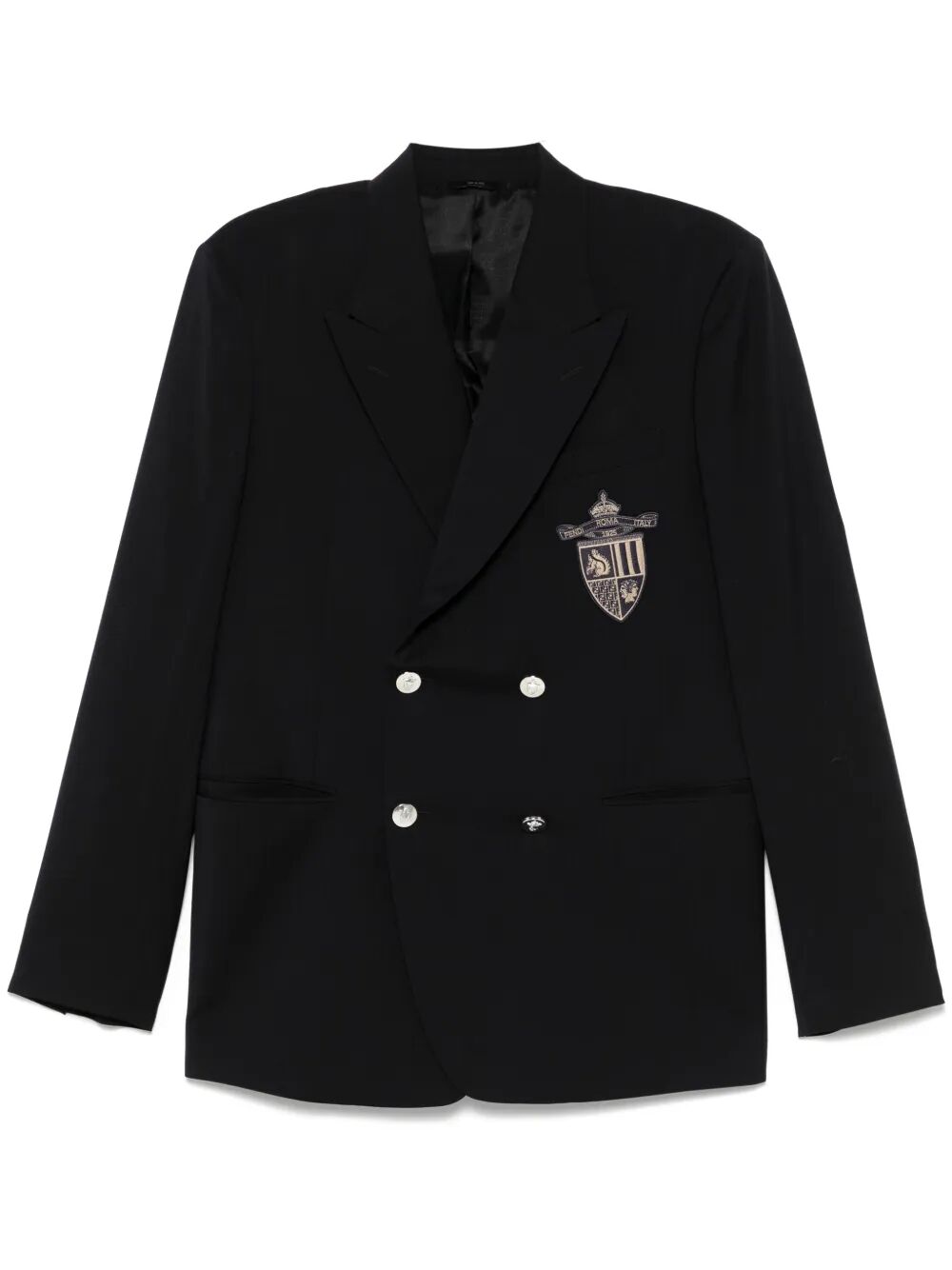 STRAIGHT-CUT DOUBLE BREASTED WOOL JACKET FJ0709AU6GF0CRH (FENDI / スーツ・ジャケット ) | FENDI (フェンディ)