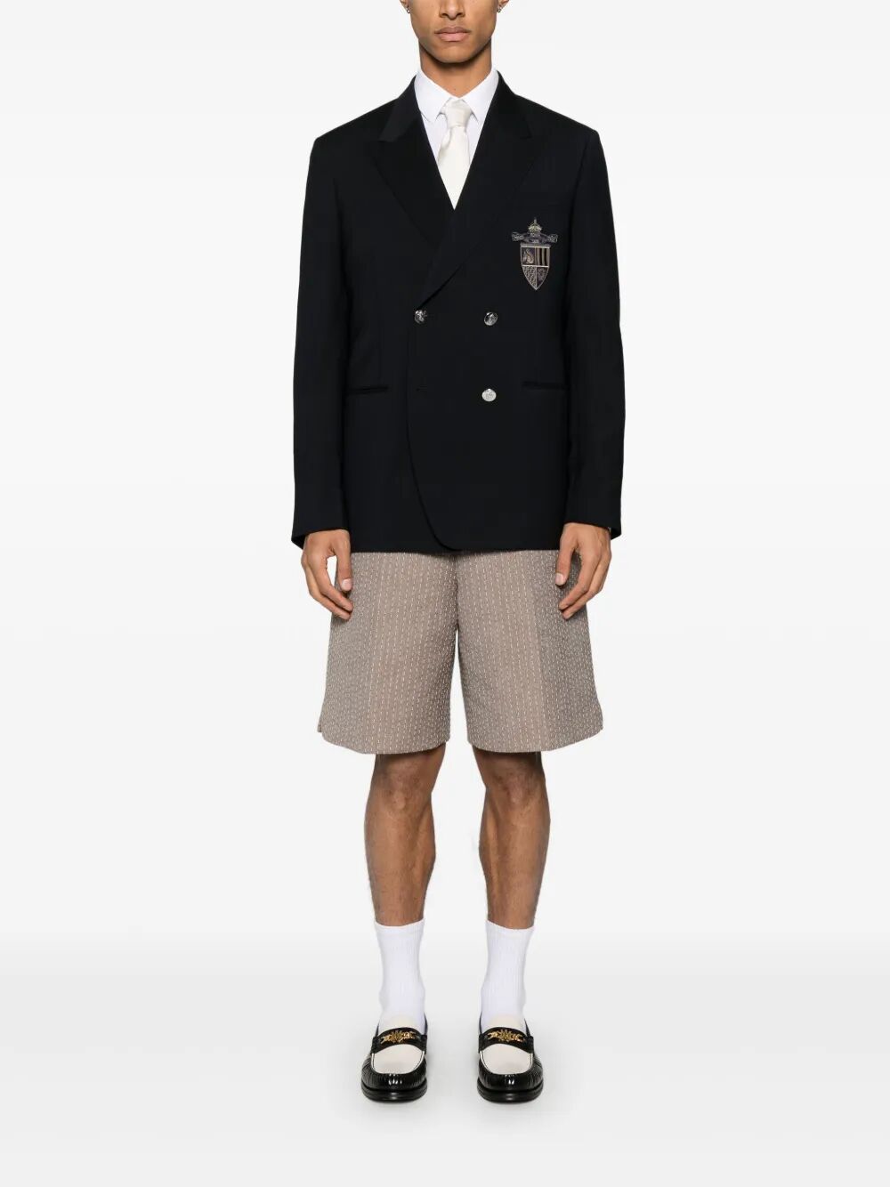 STRAIGHT-CUT DOUBLE BREASTED WOOL JACKET FJ0709AU6GF0CRH (FENDI / スーツ・ジャケット ) | FENDI (フェンディ)(1)