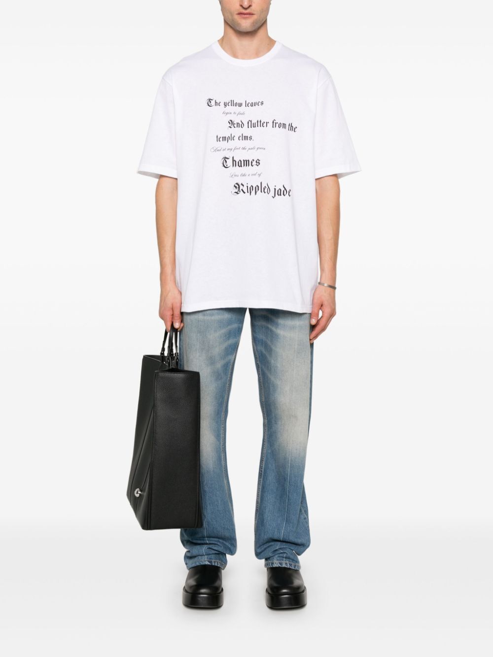 TEXT-PRINT T-SHIRT 815069QTAC70909 (Alexander McQUEEN / Tシャツ・カットソー ) | Alexander McQUEEN (アレキサンダー・マックイーン)(1)