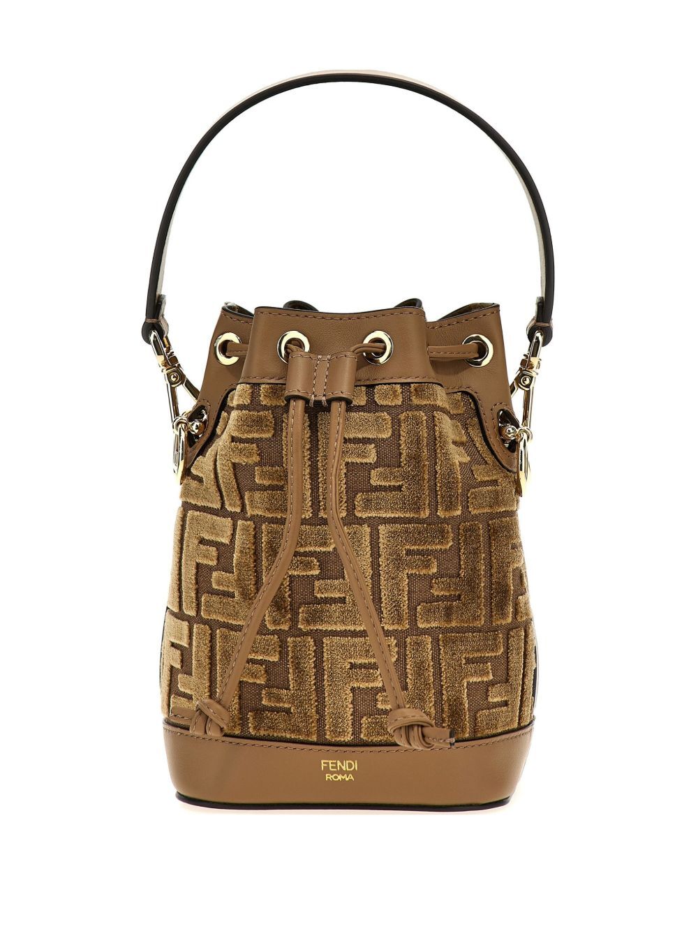 MON TRESOR JACQUARD FF VELVET MINI BAG 8BS093AT14F19P8 (FENDI / ハンドバッグ・ショルダーバッグ ) | FENDI (フェンディ)