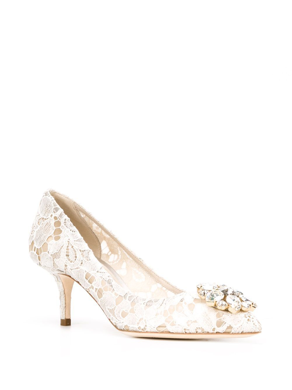LACE RAINBOW PUMPS WITH BROOCH DETAILING CD0066AL19880005 (Dolce & Gabbana / パンプス・ハイヒール ) | Dolce & Gabbana (ドルチェガッバーナ)(1)