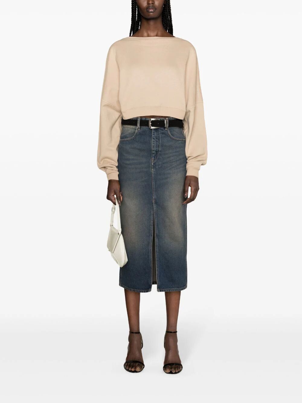 CROPPED SWEATSHIRT 770879Y36SW9921 (Saint Laurent / スウェット・フーディー ) | Saint Laurent (サンローラン)(1)
