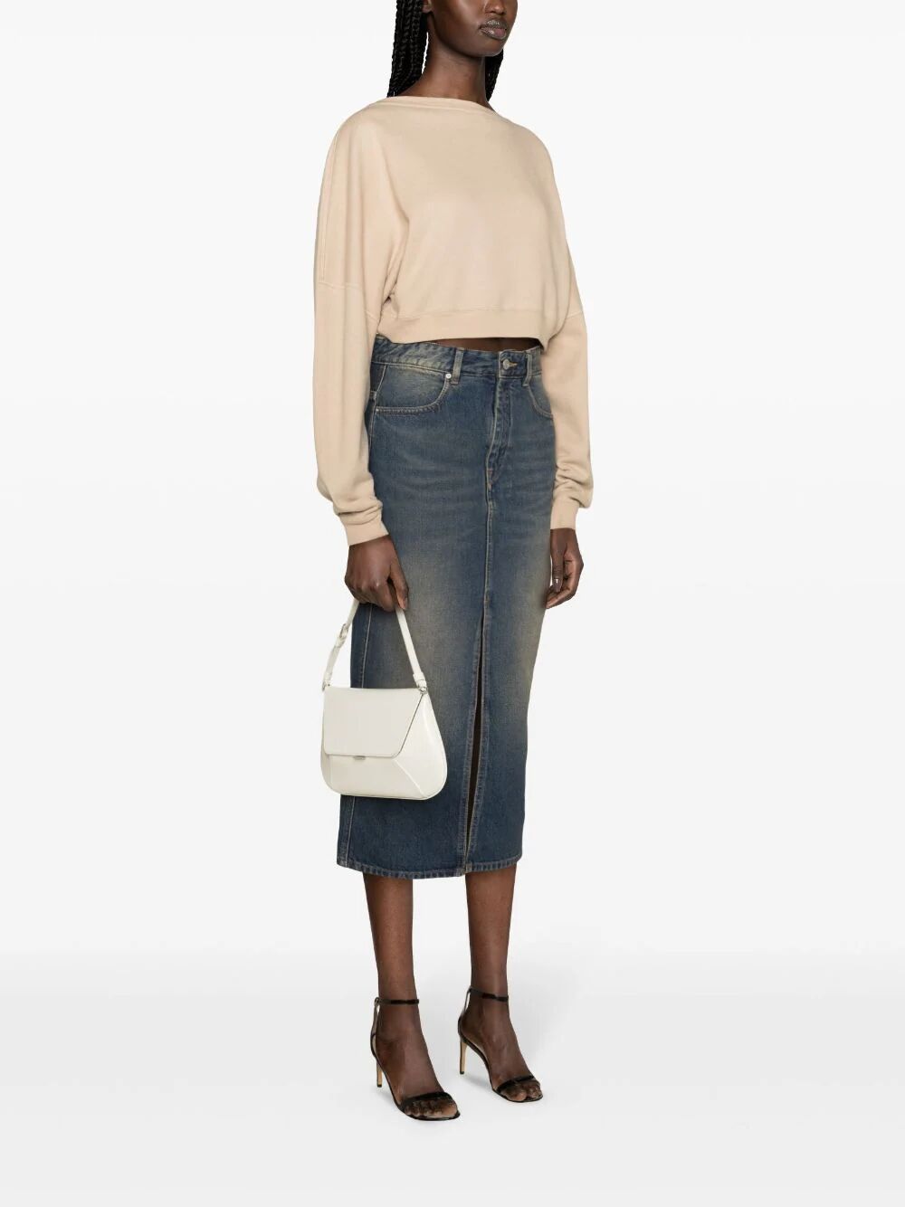 CROPPED SWEATSHIRT 770879Y36SW9921 (Saint Laurent / スウェット・フーディー ) | Saint Laurent (サンローラン)(2)