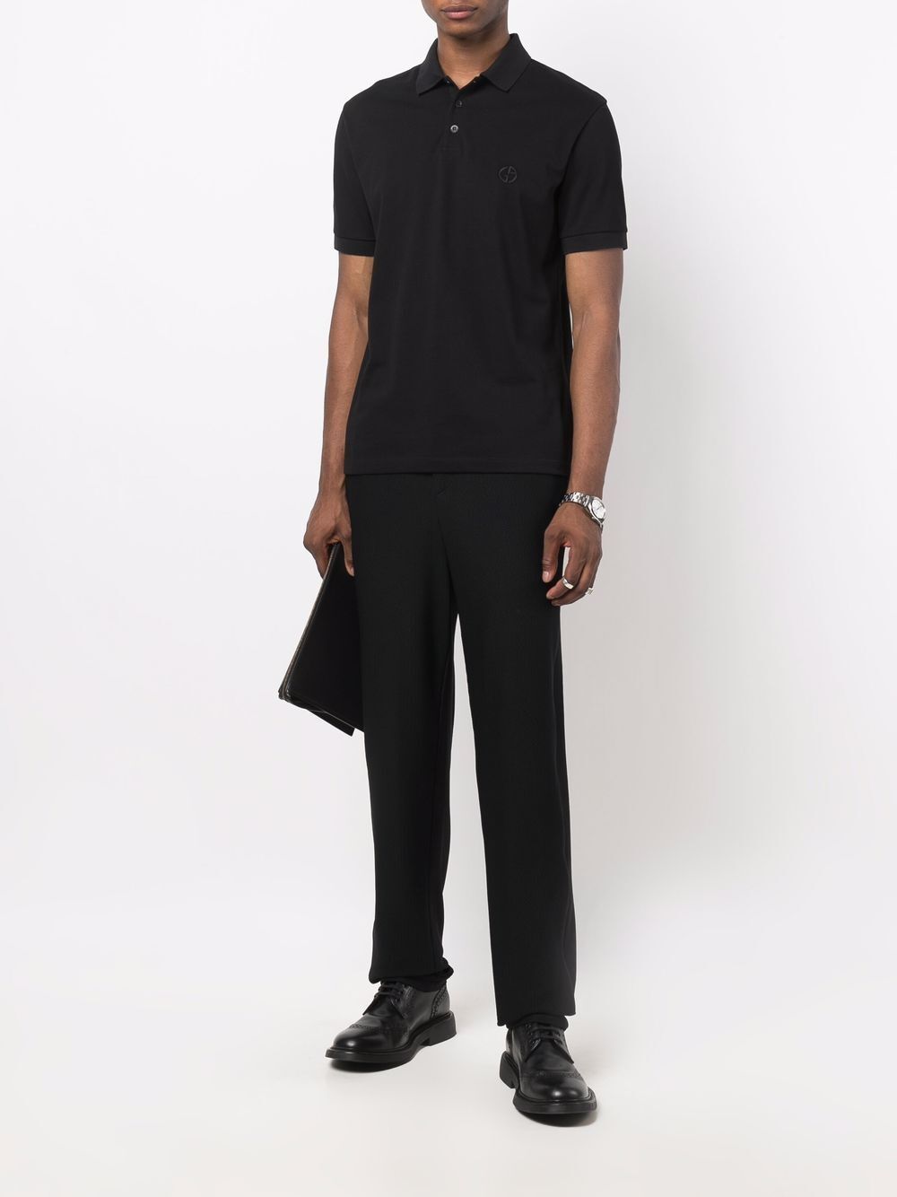 STRETCH COTTON PIQUÉ POLO SHIRT 8NSF70SJCNZUC99 (GIORGIO ARMANI / ポロシャツ ) | GIORGIO ARMANI (ジョルジオ アルマーニ)(3)