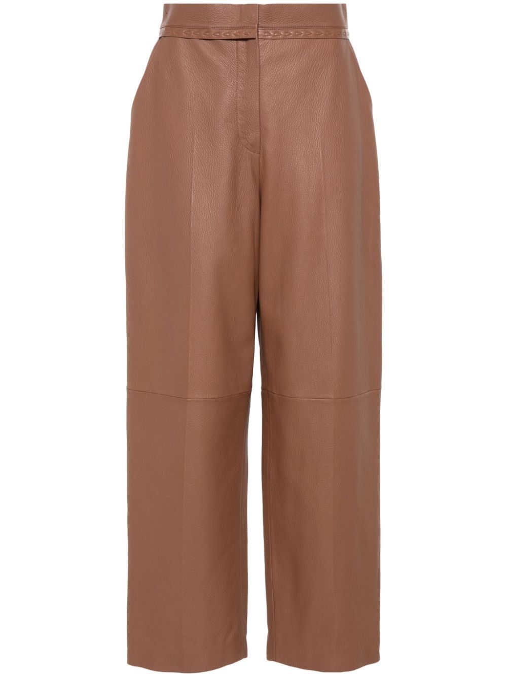 TAN-COLOURED LEATHER TROUSERS FPP811ARTZF1NY9 (FENDI / パンツ ) | FENDI (フェンディ)