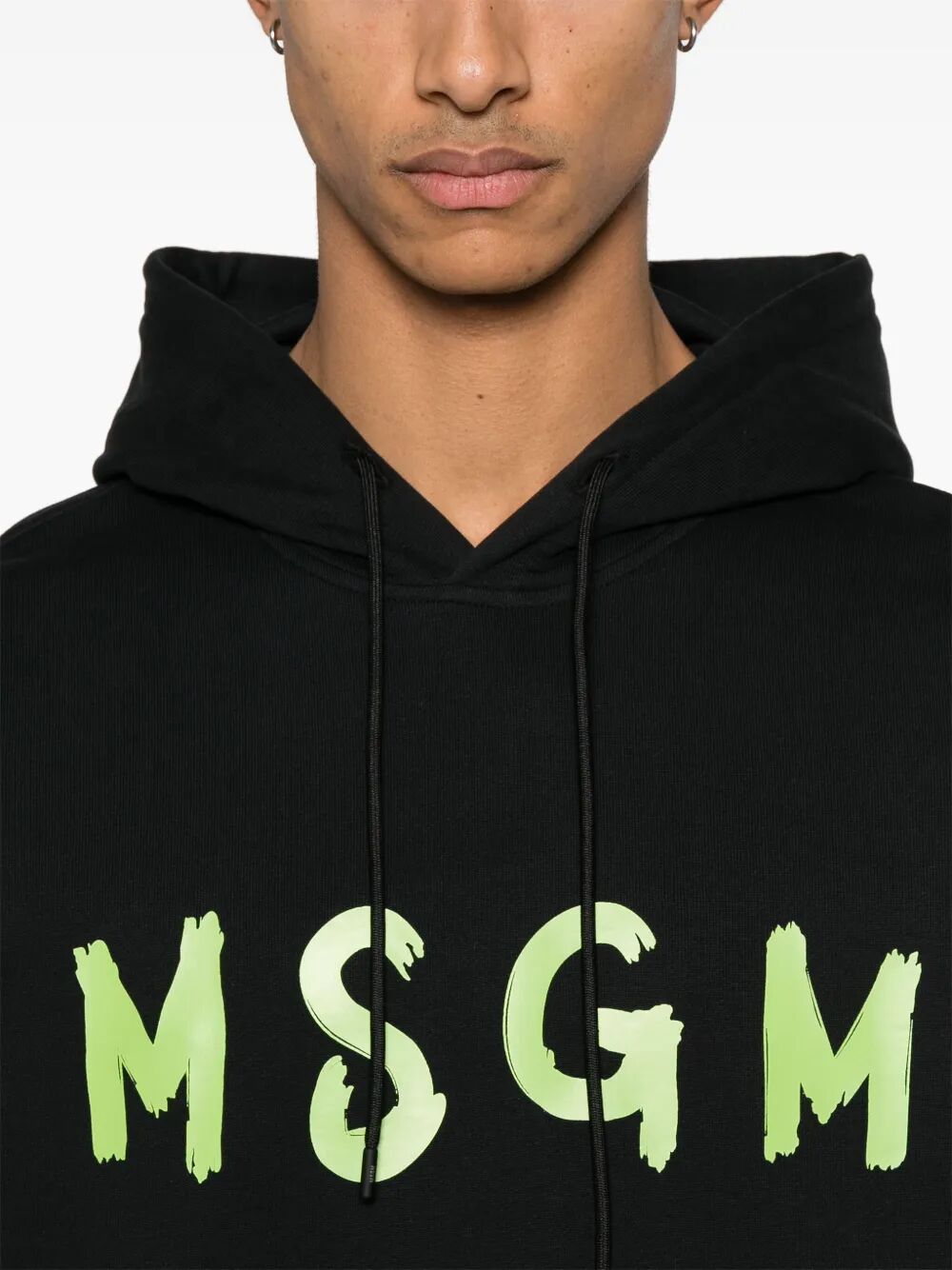 RELAXED FIT LOGO-PRINT COTTON HOODIE 3840MM51525700099 (MSGM / スウェット・フーディー ) | MSGM (エムエスジーエム)(1)