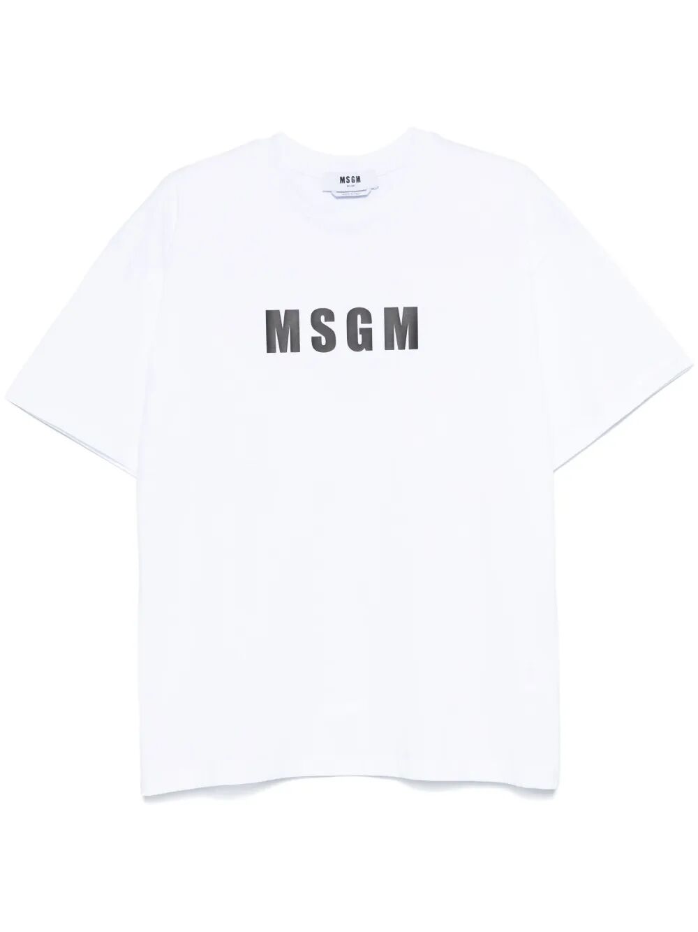 LOGO-PRINT COTTON T-SHIRT 3840MM10925700201 (MSGM / Tシャツ・カットソー ) | MSGM (エムエスジーエム)