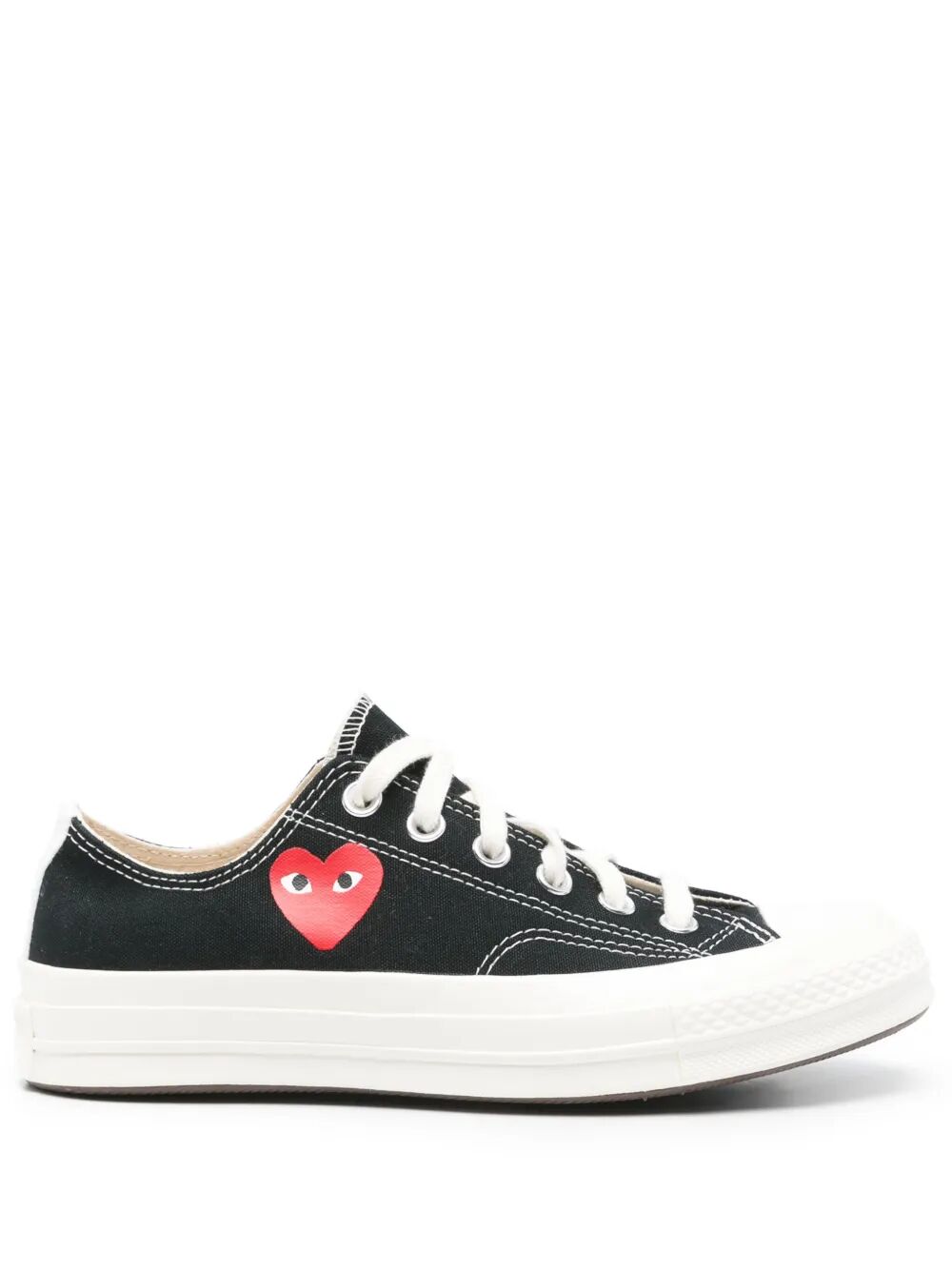 CHUCK TAILOR RED HEART LOW TOP SNEAKERS P1K128BLACK (PLAY Comme Des Garçons / スニーカー ) | PLAY Comme Des Garçons (プレイ コムデギャルソン)