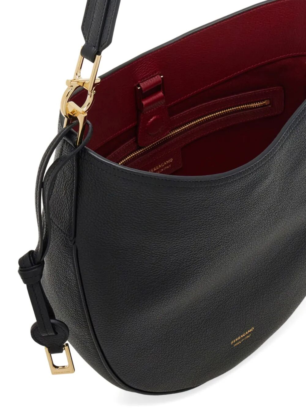 NORTH-SOUTH MEDIUM HOBO BAG 21A1700785028NEROBORGONA (FERRAGAMO / ハンドバッグ・ショルダーバッグ ) | FERRAGAMO (フェラガモ)(3)