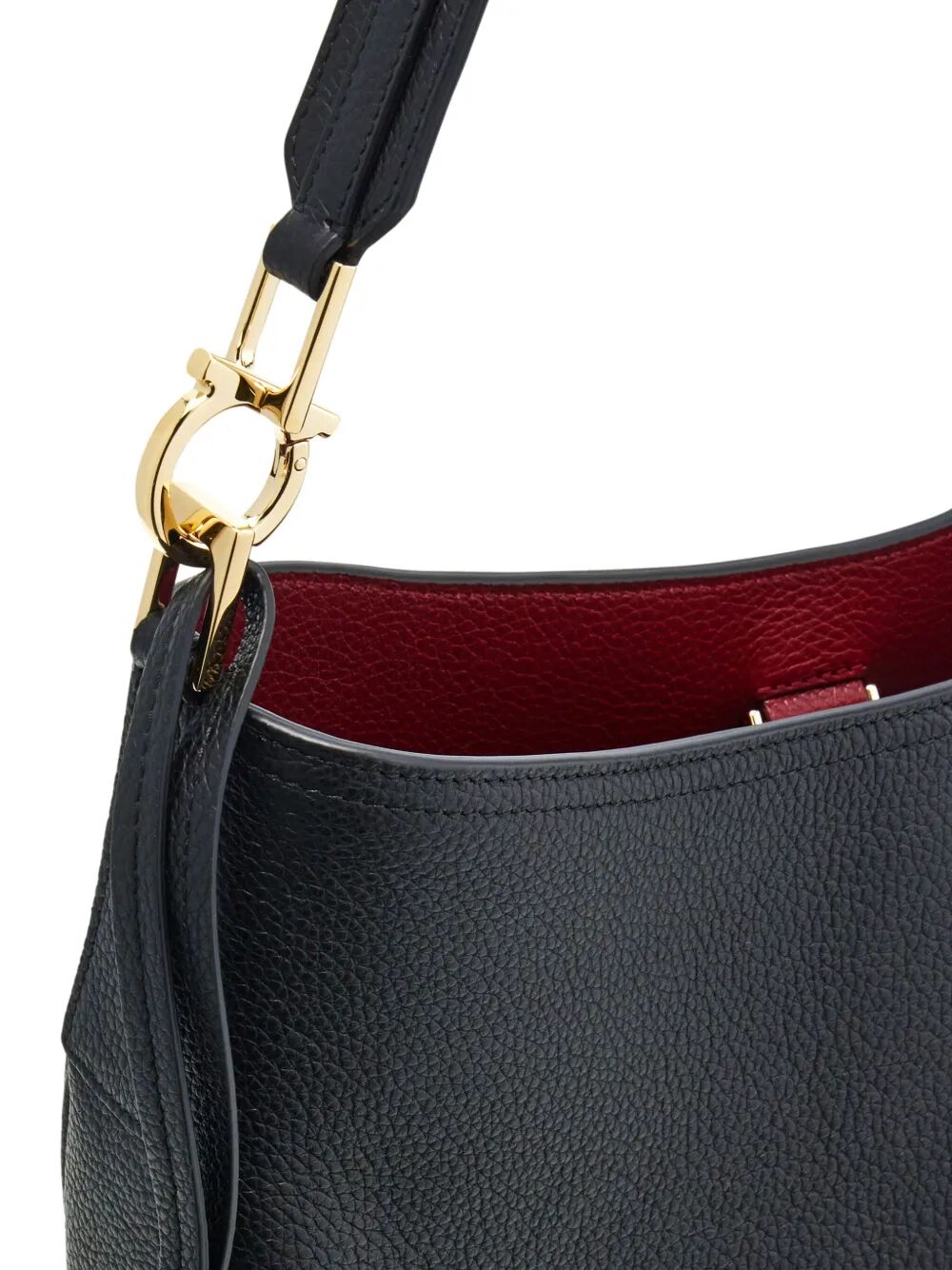 NORTH-SOUTH MEDIUM HOBO BAG 21A1700785028NEROBORGONA (FERRAGAMO / ハンドバッグ・ショルダーバッグ ) | FERRAGAMO (フェラガモ)(4)