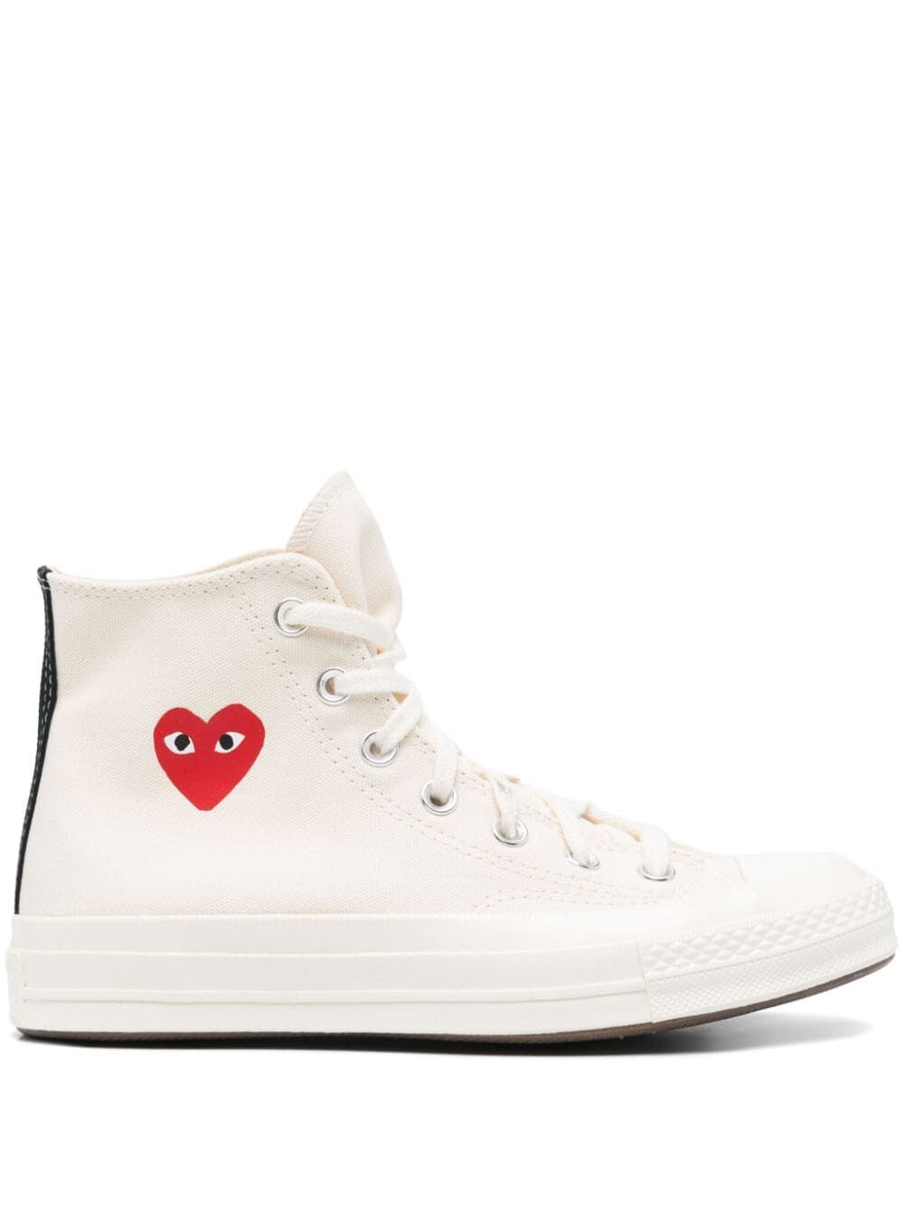 SMALL RED HEART HIGH-TOP SNEAKERS P1K129WHITE (PLAY Comme Des Garçons / スニーカー ) | PLAY Comme Des Garçons (プレイ コムデギャルソン)
