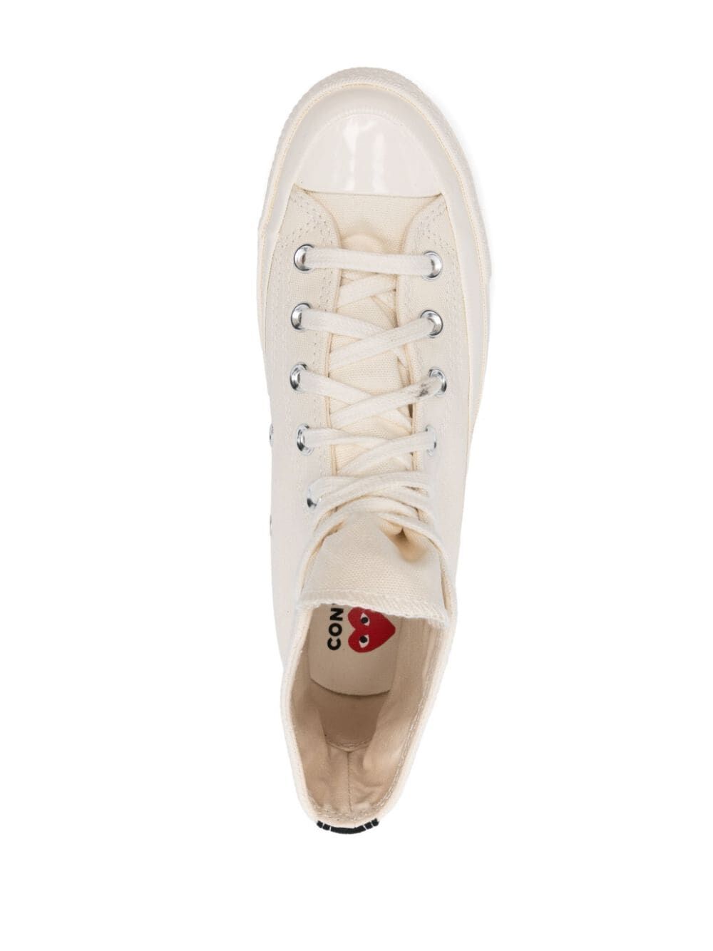 SMALL RED HEART HIGH-TOP SNEAKERS P1K129WHITE (PLAY Comme Des Garçons / スニーカー ) | PLAY Comme Des Garçons (プレイ コムデギャルソン)(3)
