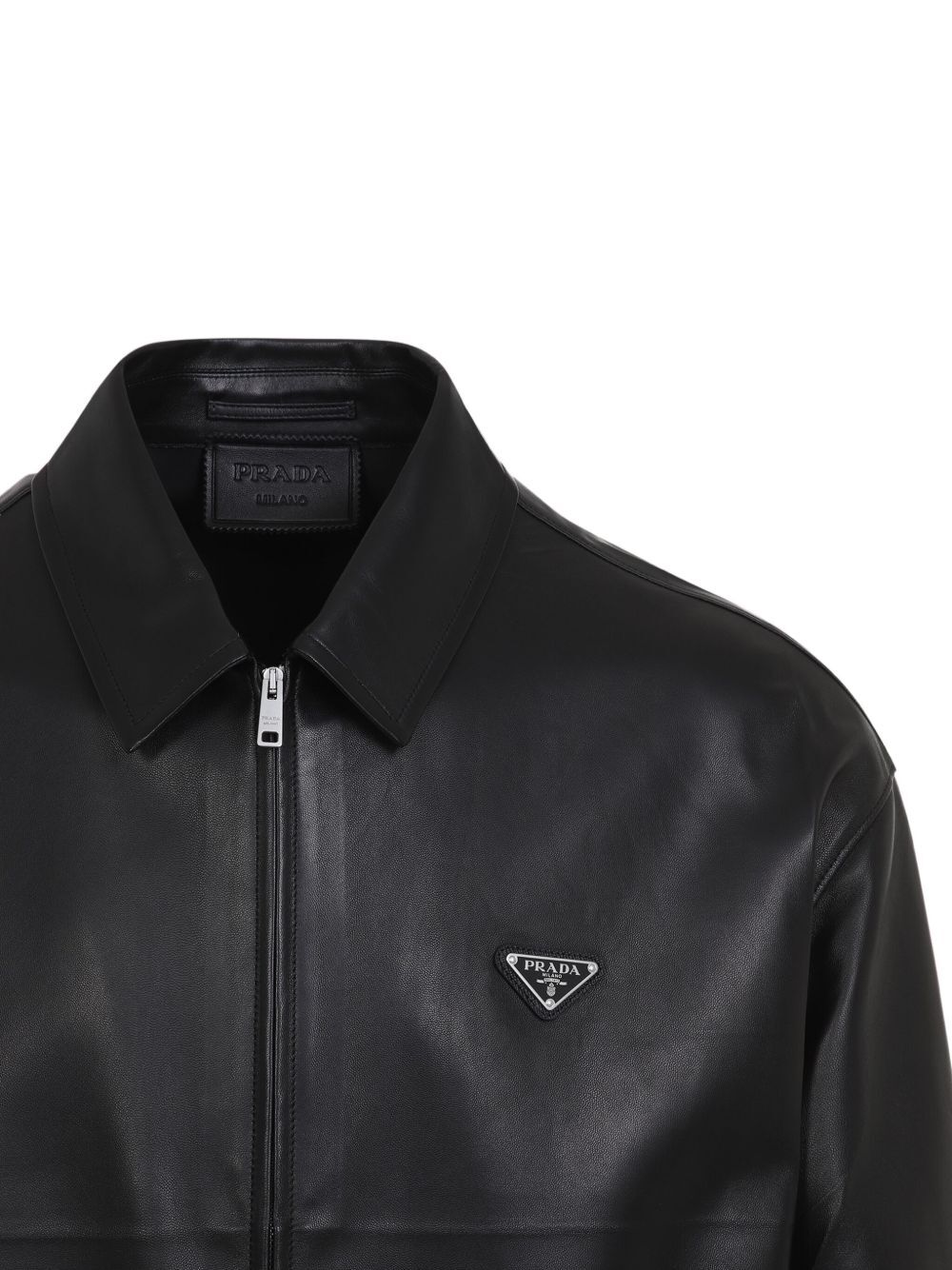 PRADA プラダ ウール ジップ ジャケット サイズ44 LEATHER ZIPPER JACKET UPW535SOOO14ITF0002（カジュアル