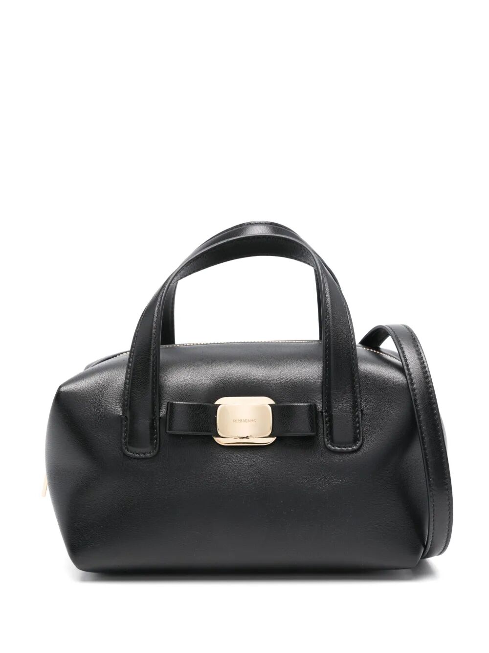 TWO TOP HANDLES VARA PLATE MINI BAG 2208470780194NERO (FERRAGAMO / ハンドバッグ・ショルダーバッグ ) | FERRAGAMO (フェラガモ)