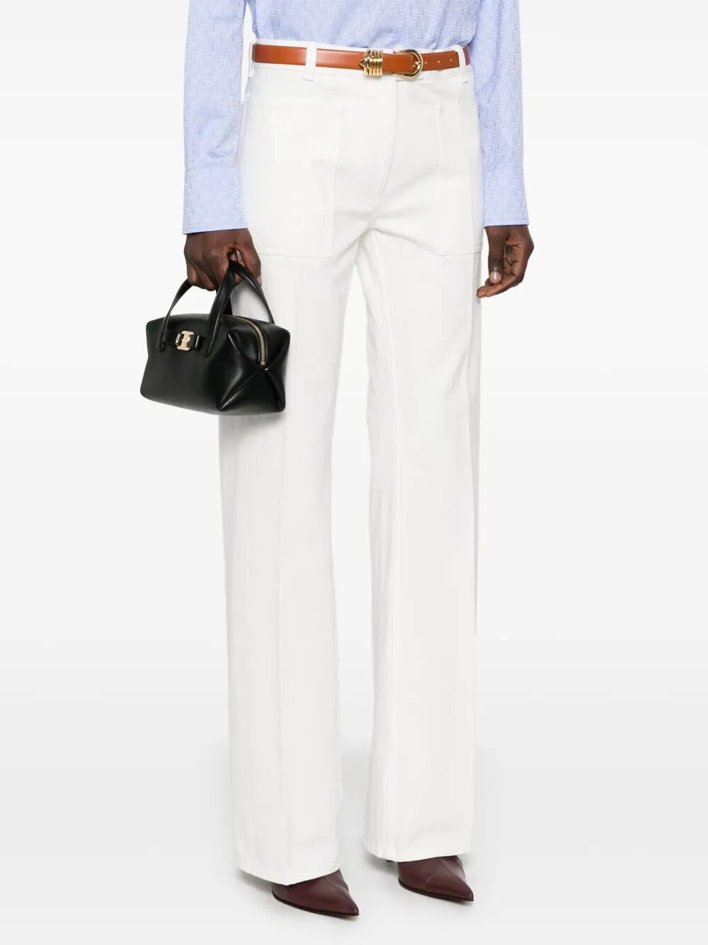 TWO TOP HANDLES VARA PLATE MINI BAG 2208470780194NERO (FERRAGAMO / ハンドバッグ・ショルダーバッグ ) | FERRAGAMO (フェラガモ)(1)