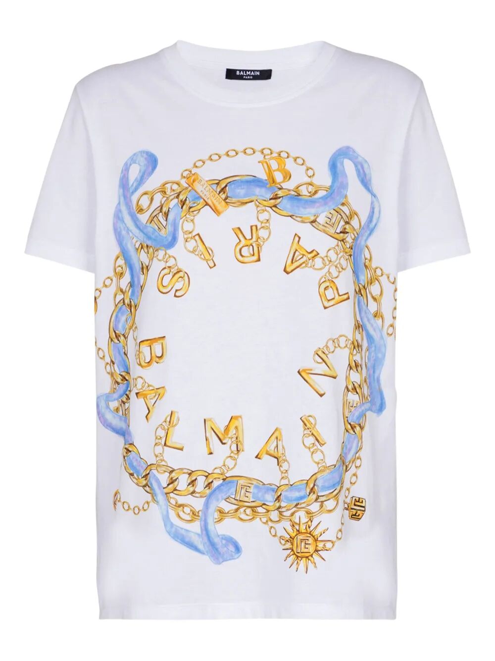 BALMAIN PARIS CHAIN PRINT T-SHIRT FF1EF000GF09GWJ (Balmain / Tシャツ・カットソー ) | Balmain (バルマン)